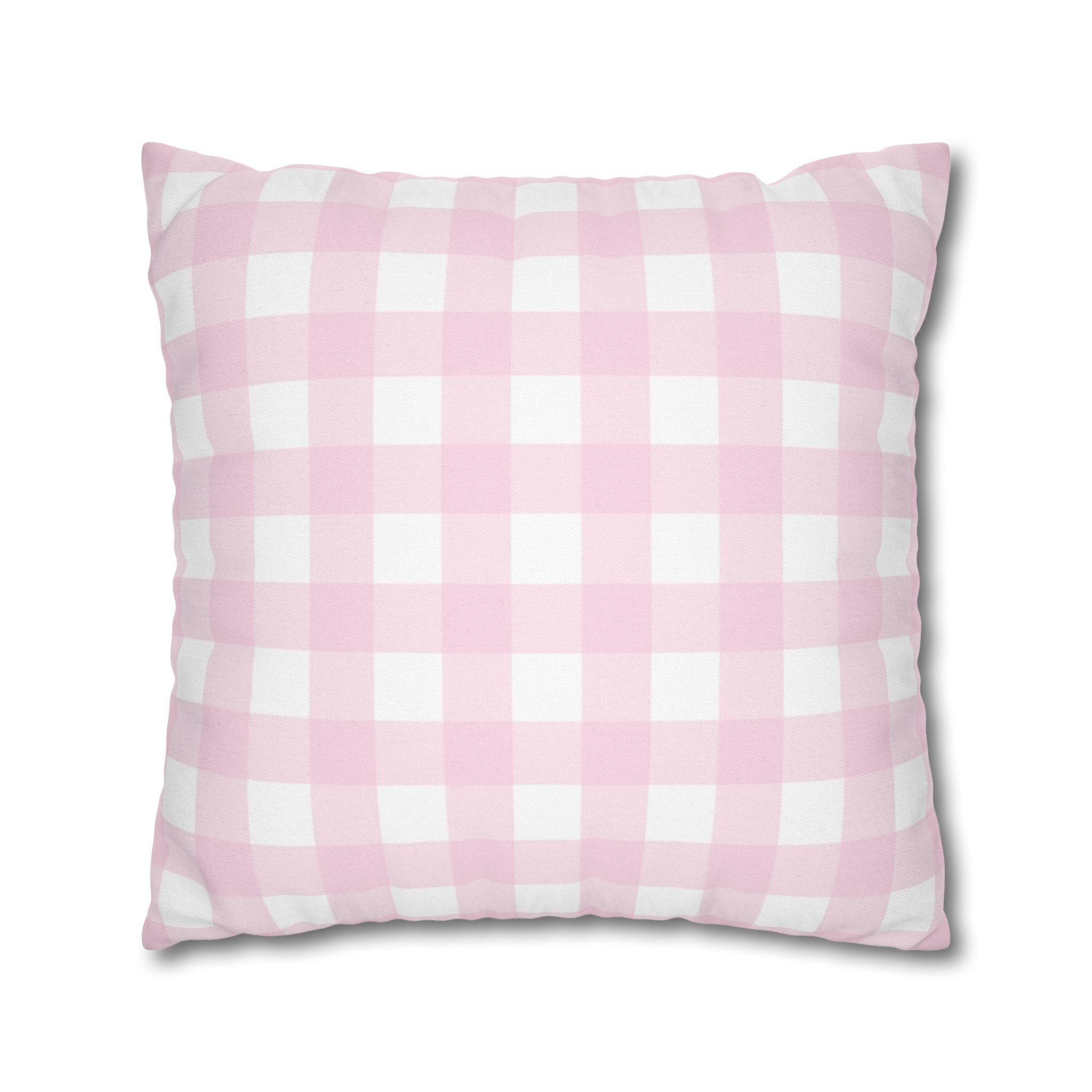 Pink and White Gingham Throw Pillow, Artsulli - Art is Long, Life is Short, Home Decor, , , , , , , 
