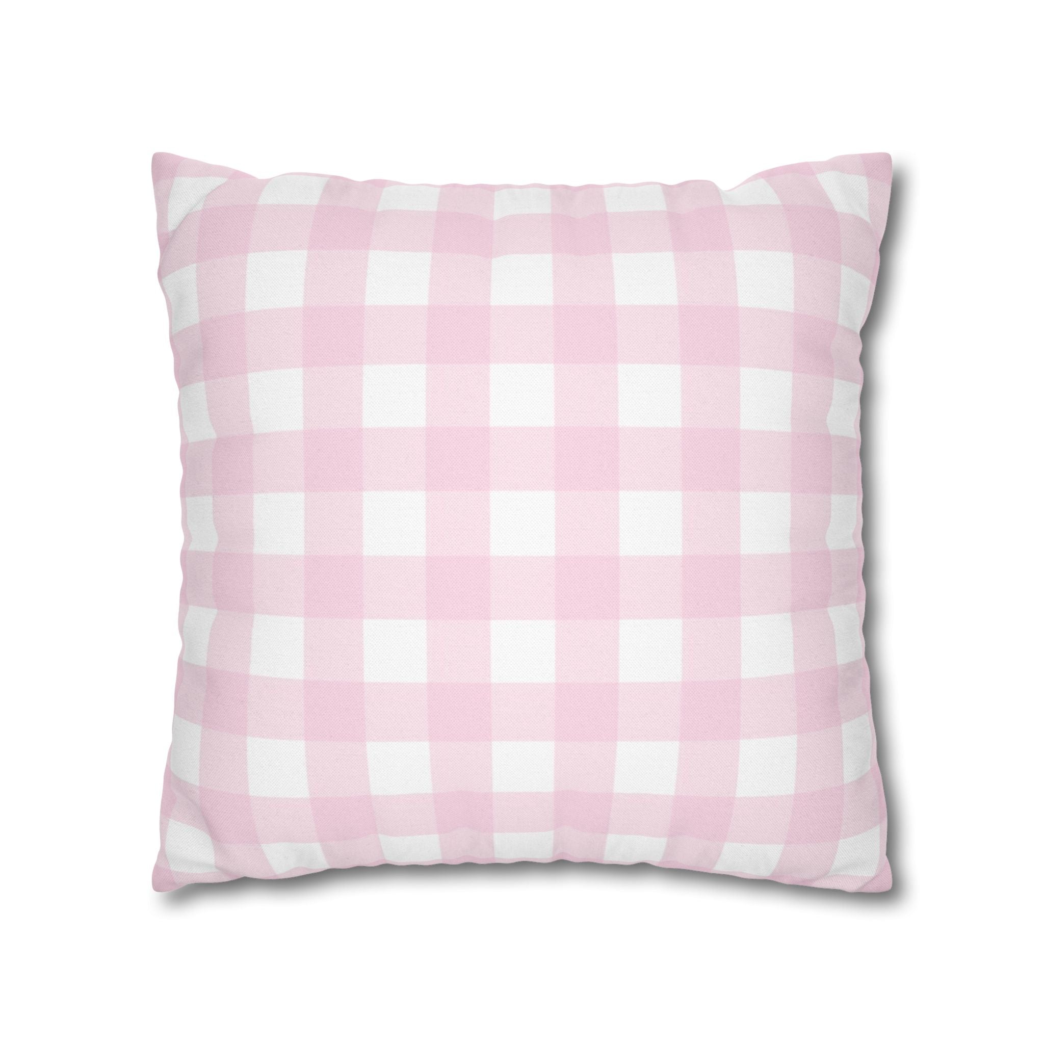Pink and White Gingham Throw Pillow, Artsulli - Art is Long, Life is Short, Home Decor, , , , , , , 