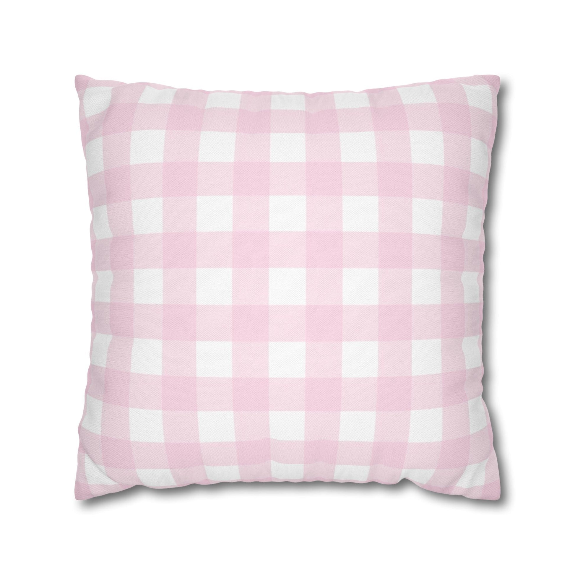 Pink and White Gingham Throw Pillow, Artsulli - Art is Long, Life is Short, Home Decor, Size, 20" × 20", , , , , 33632327169611563237