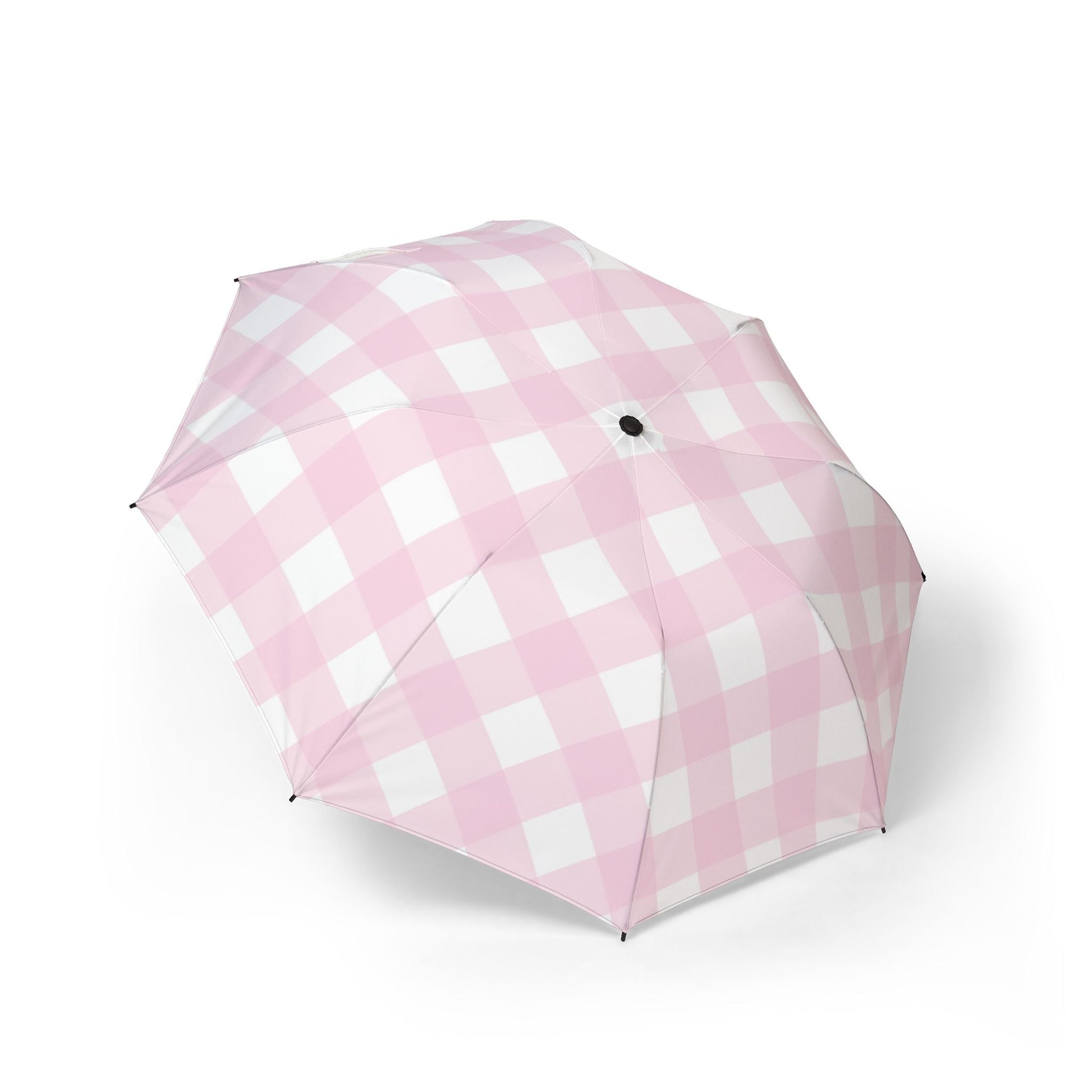 JAKKOUTTHEBXX Pink and White Gingham Umbrella 2025