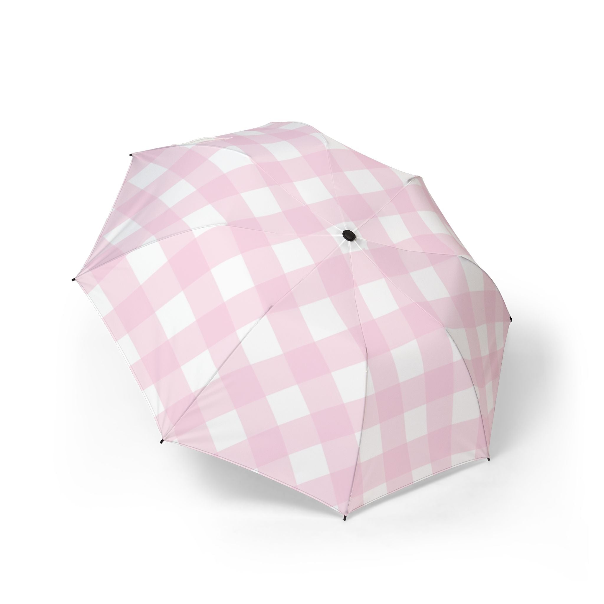 JAKKOUTTHEBXX Pink and White Gingham Umbrella 2025