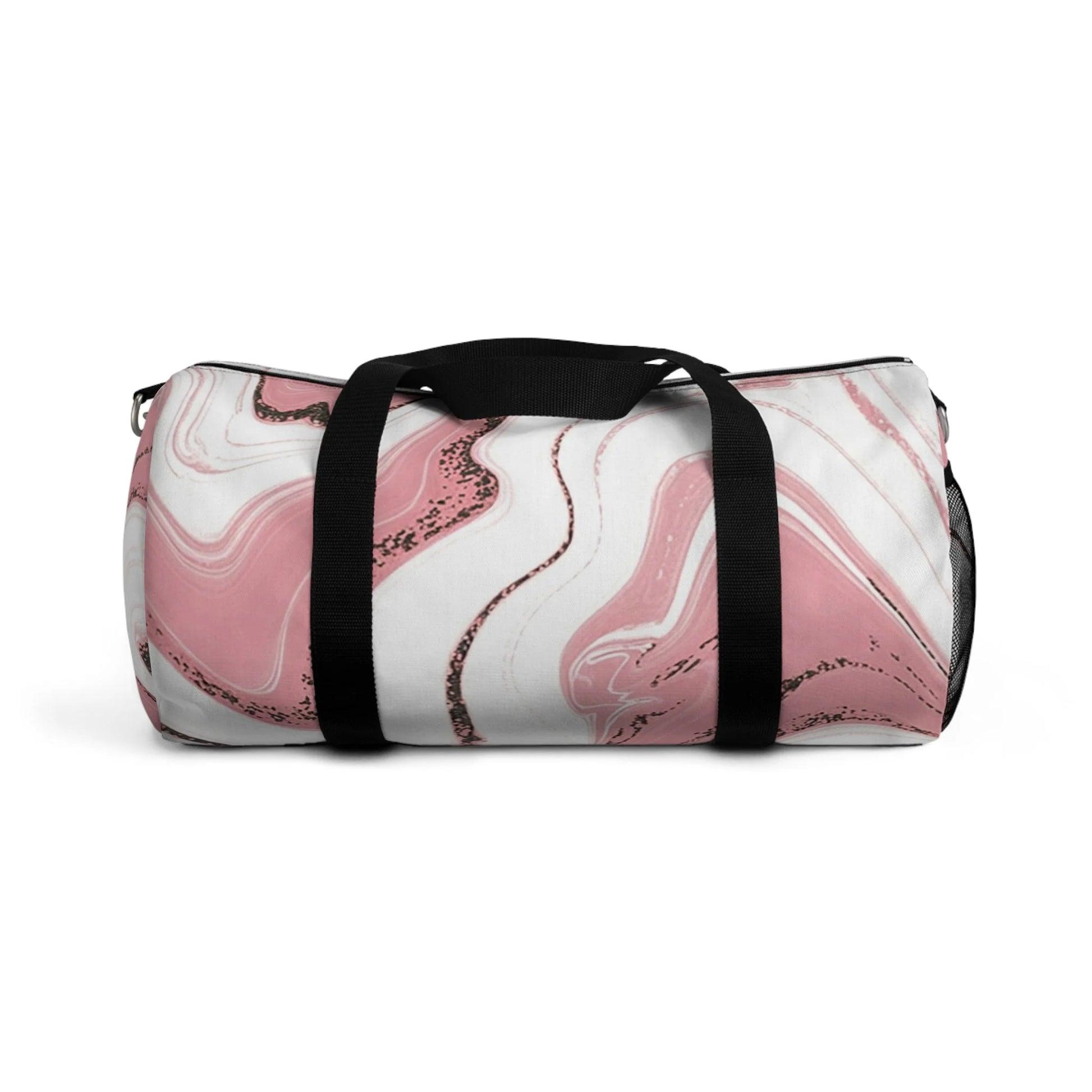 Pink and White Marble Duffel Bags, Artsulli - Art is Long, Life is Short, Bags, Size, Small, , , , , 42593137436340321655