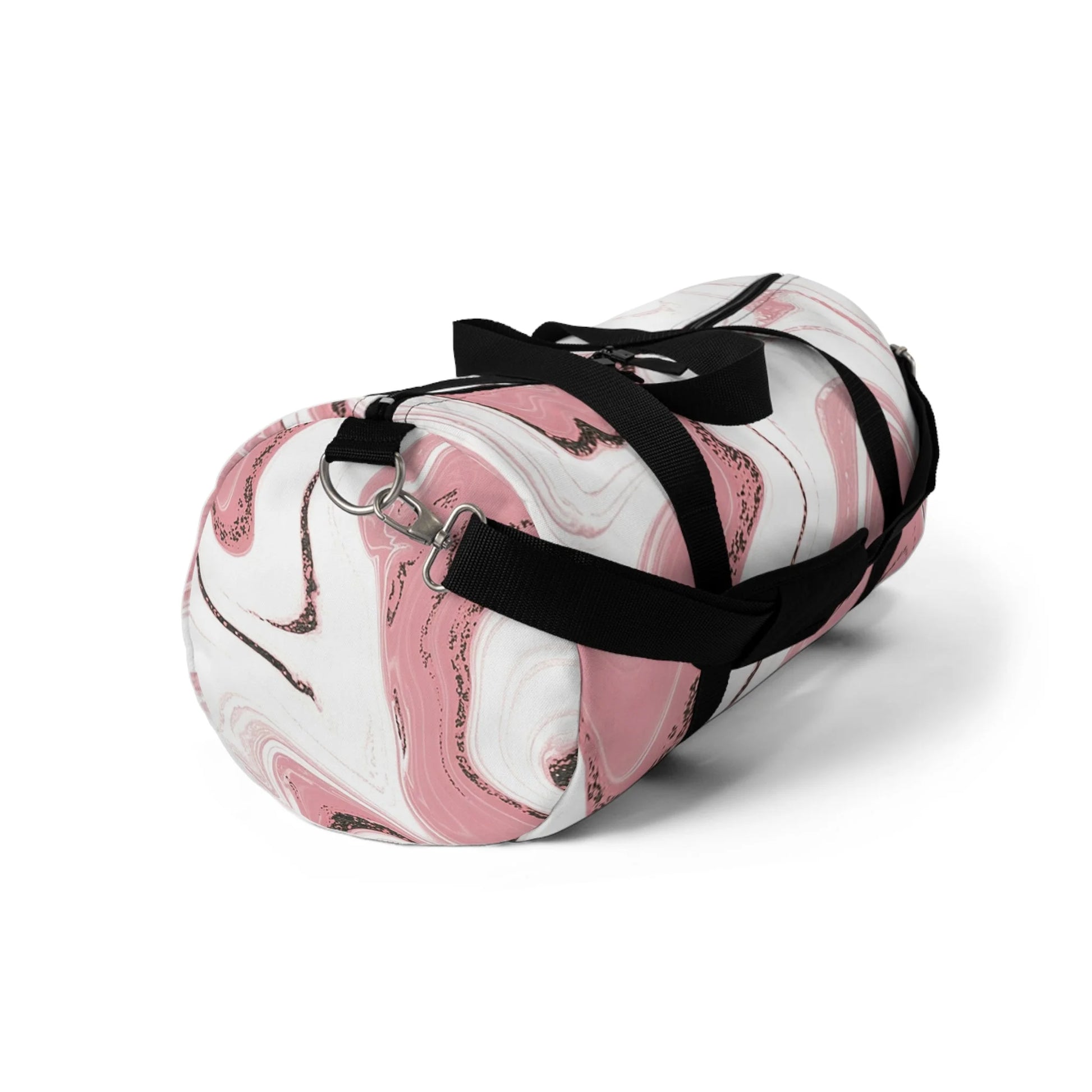 Pink and White Marble Duffel Bags, Artsulli - Art is Long, Life is Short, Bags, , , , , , , 