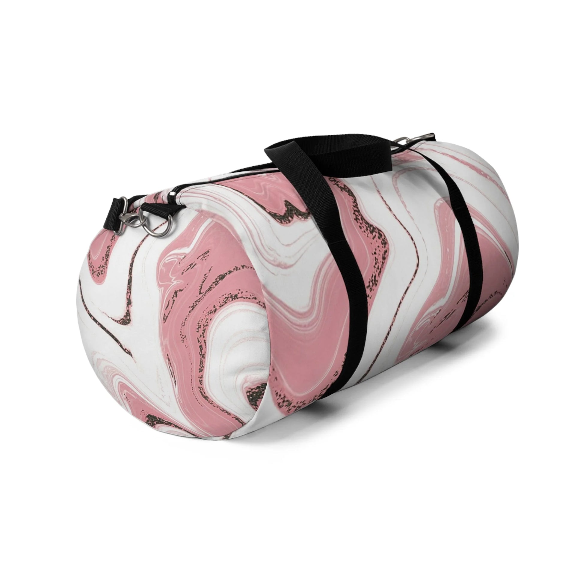 Pink and White Marble Duffel Bags, Artsulli - Art is Long, Life is Short, Bags, , , , , , , 