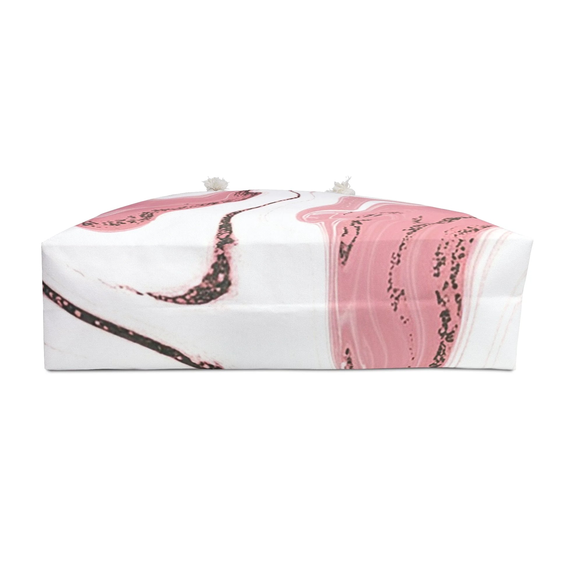 Pink and White Marble Weekender Tote, Artsulli - Art is Long, Life is Short, Bags, , , , , , , 