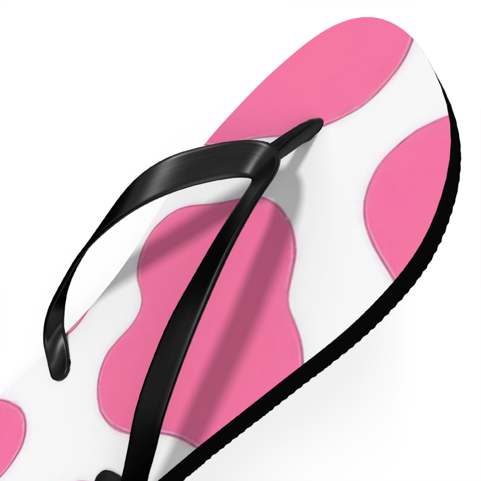 Pink and White Patterned Flip Flops, Artsulli - Art is Long, Life is Short, Shoes, , , , , , , 