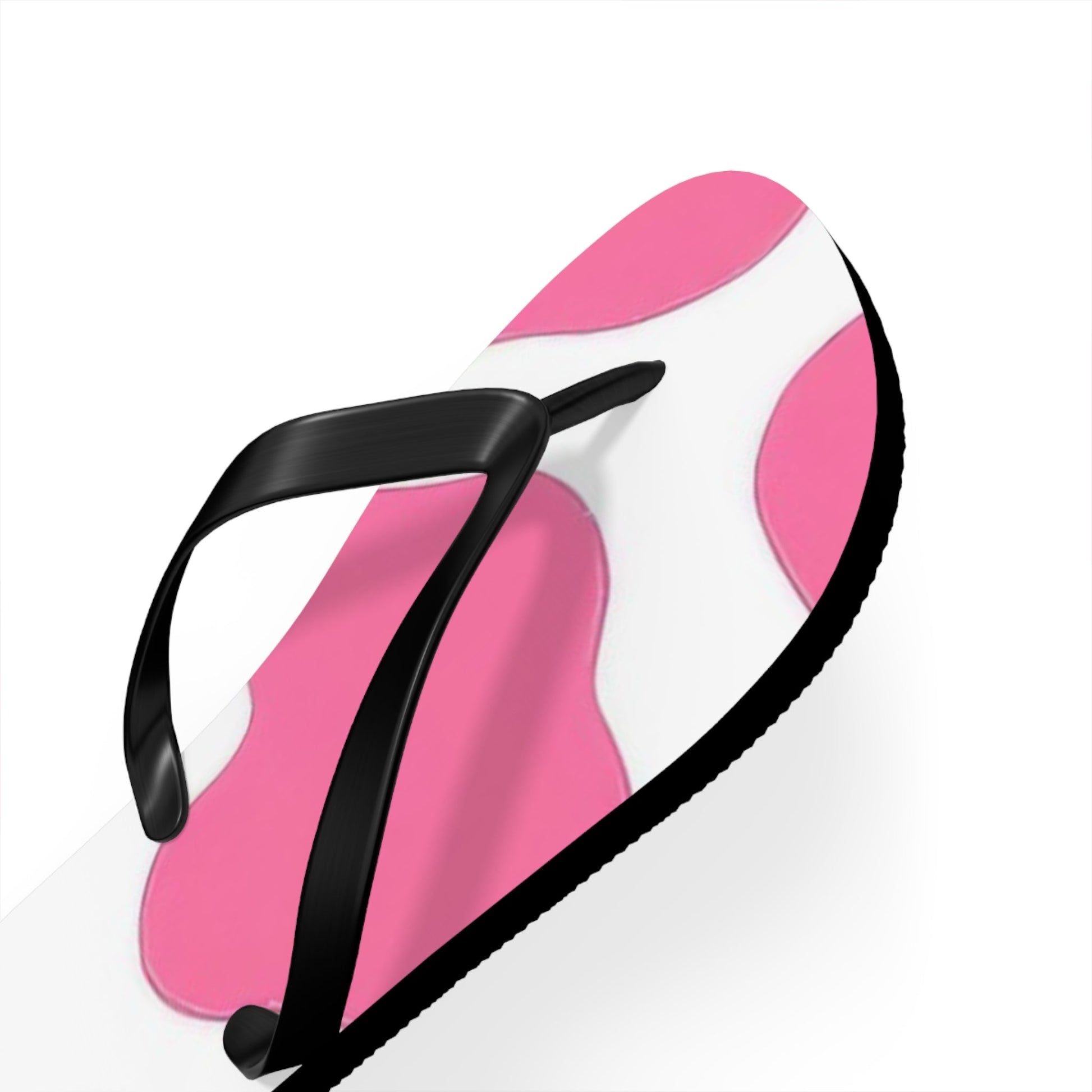 Pink and White Patterned Flip Flops, Artsulli - Art is Long, Life is Short, Shoes, , , , , , , 