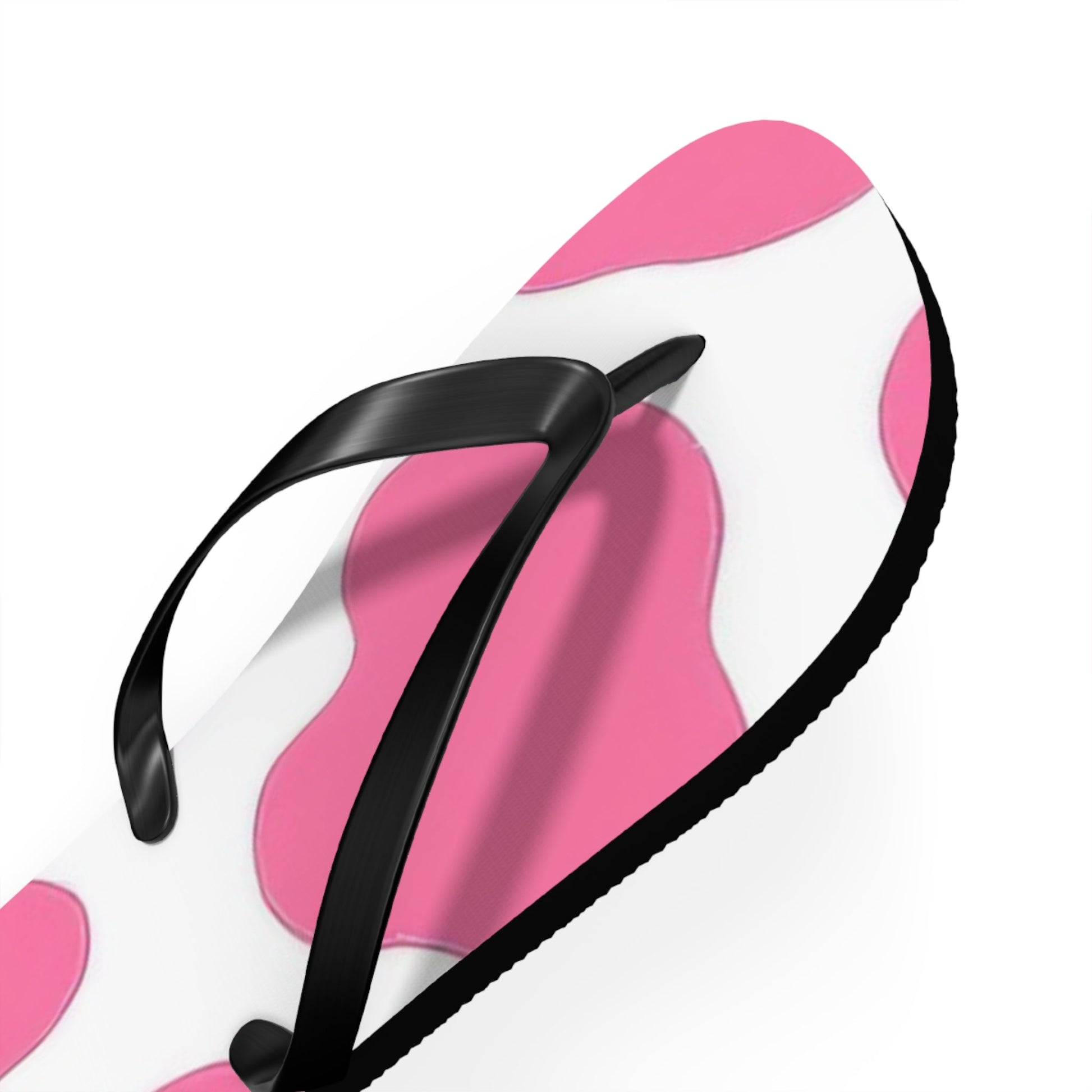 Pink and White Patterned Flip Flops, Artsulli - Art is Long, Life is Short, Shoes, , , , , , , 