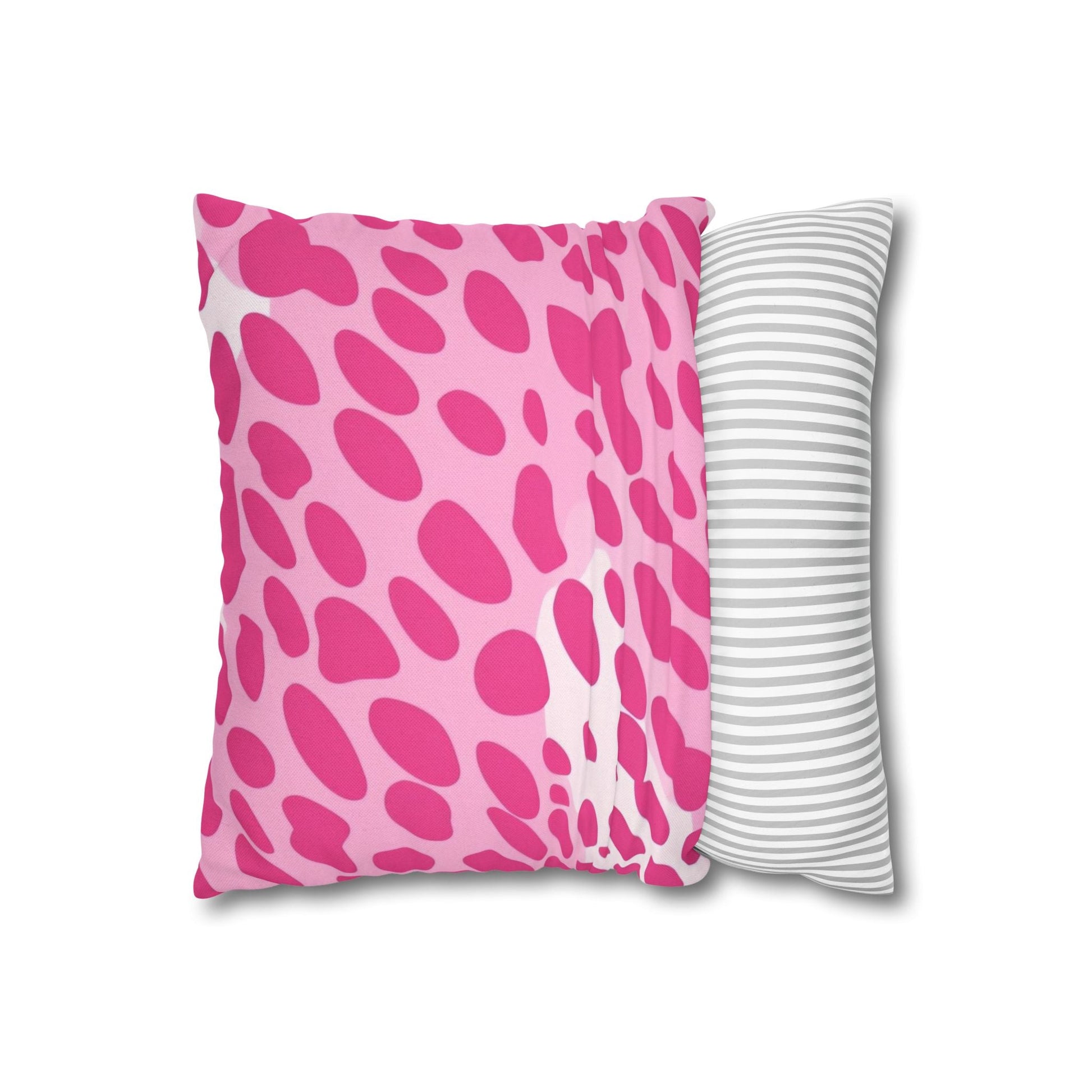Pink and White Spotted Throw Pillow, Artsulli - Art is Long, Life is Short, Home Decor, , , , , , , 