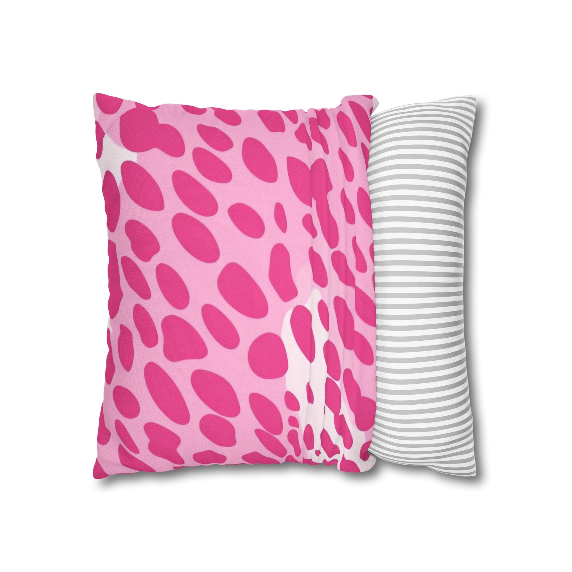 Pink and White Spotted Throw Pillow, Artsulli - Art is Long, Life is Short, Home Decor, , , , , , , 