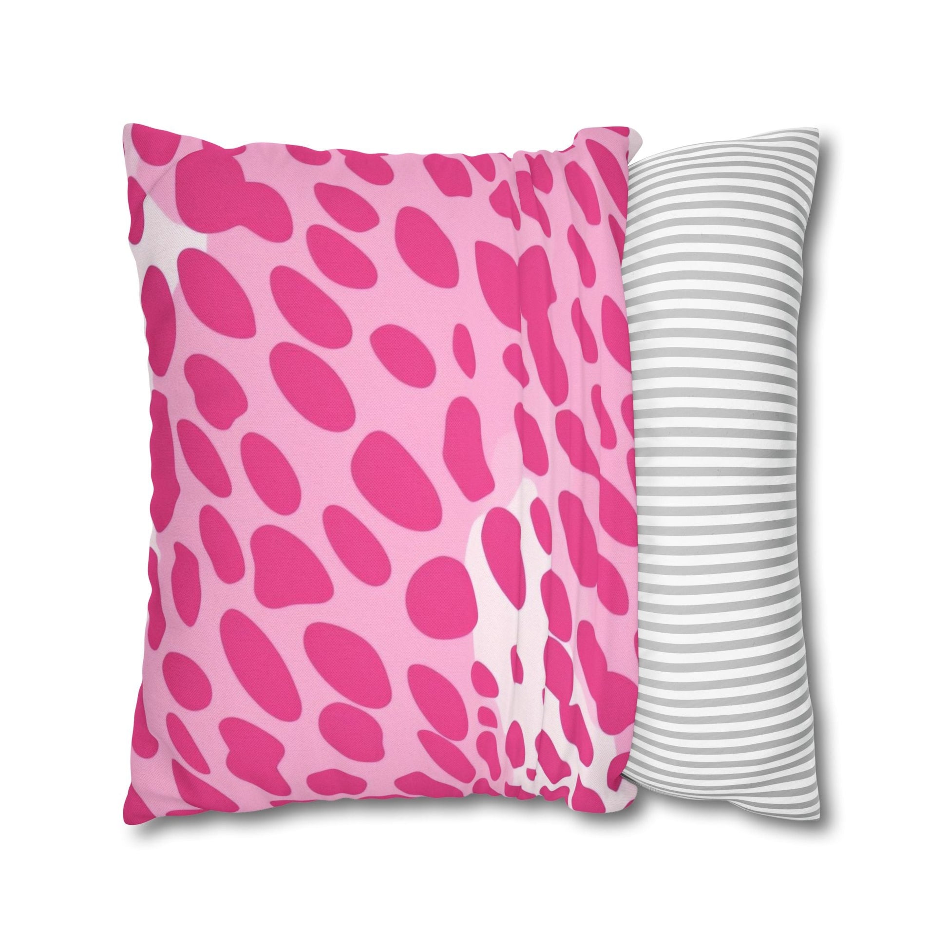 Pink and White Spotted Throw Pillow, Artsulli - Art is Long, Life is Short, Home Decor, , , , , , , 