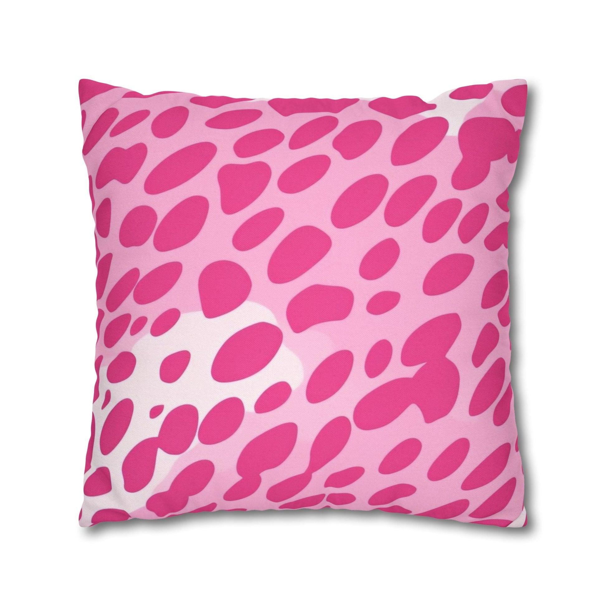 Pink and White Spotted Throw Pillow, Artsulli - Art is Long, Life is Short, Home Decor, , , , , , , 
