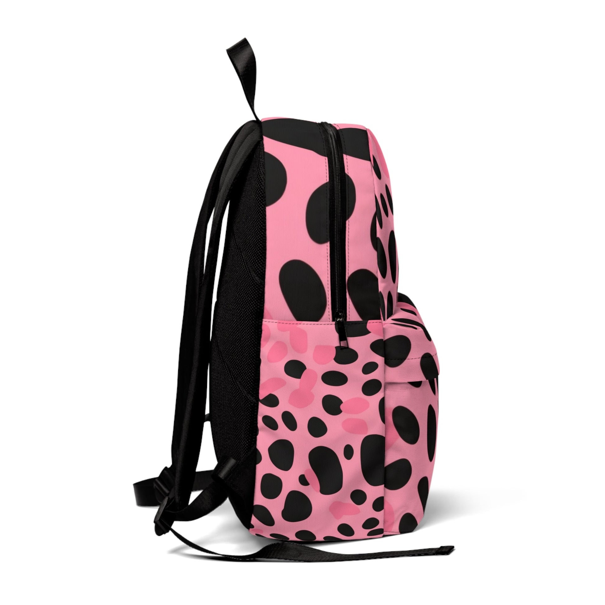 Pink Animal Print Backpack, Artsulli - Art is Long, Life is Short, Bags, , , , , , , 