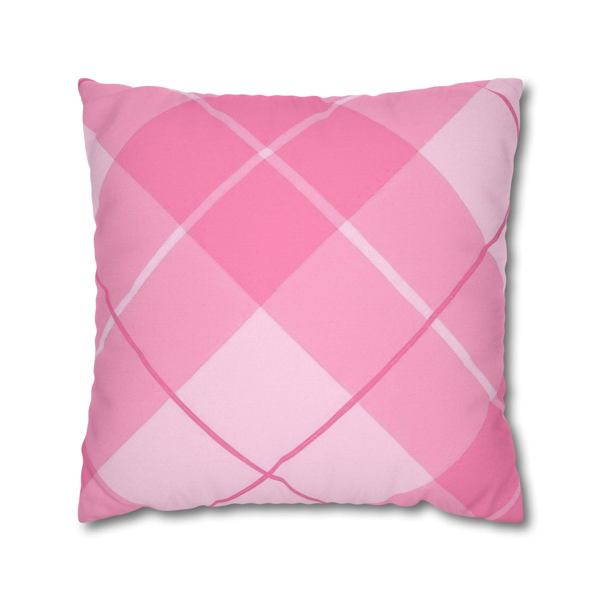Pink Argyle Throw Pillow, Artsulli - Art is Long, Life is Short, Home Decor, Size, 20" × 20", , , , , 44957272729813069718