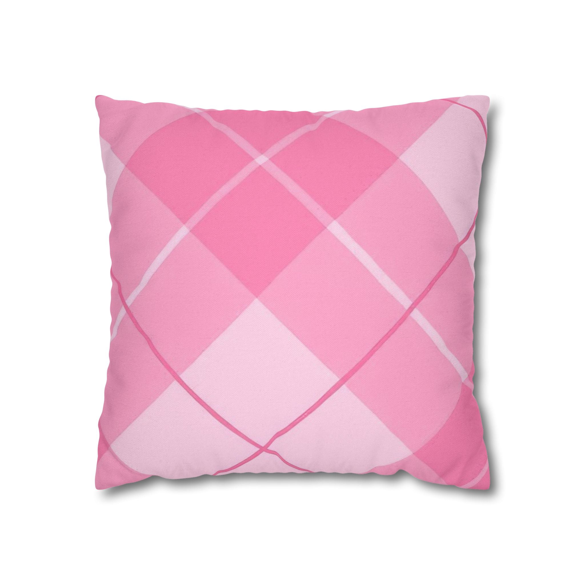 Pink Argyle Throw Pillow, Artsulli - Art is Long, Life is Short, Home Decor, Size, 16" × 16", , , , , 17849798772686772179