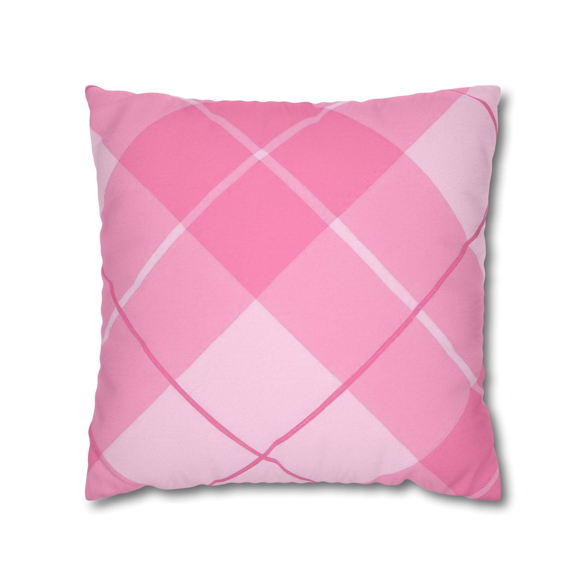 Pink Argyle Throw Pillow, Artsulli - Art is Long, Life is Short, Home Decor, Size, 18" × 18", , , , , 20113610881284224072