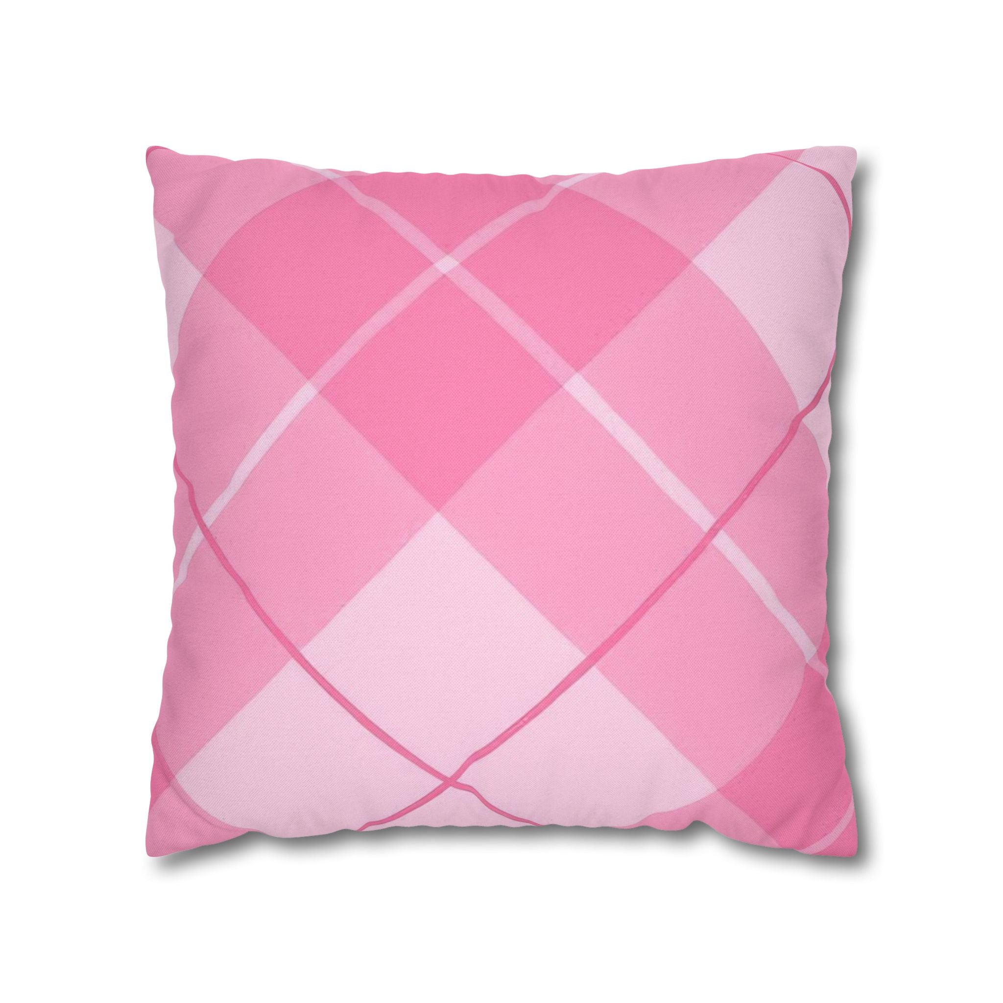 Pink Argyle Throw Pillow, Artsulli - Art is Long, Life is Short, Home Decor, Size, 18" × 18", , , , , 20113610881284224072