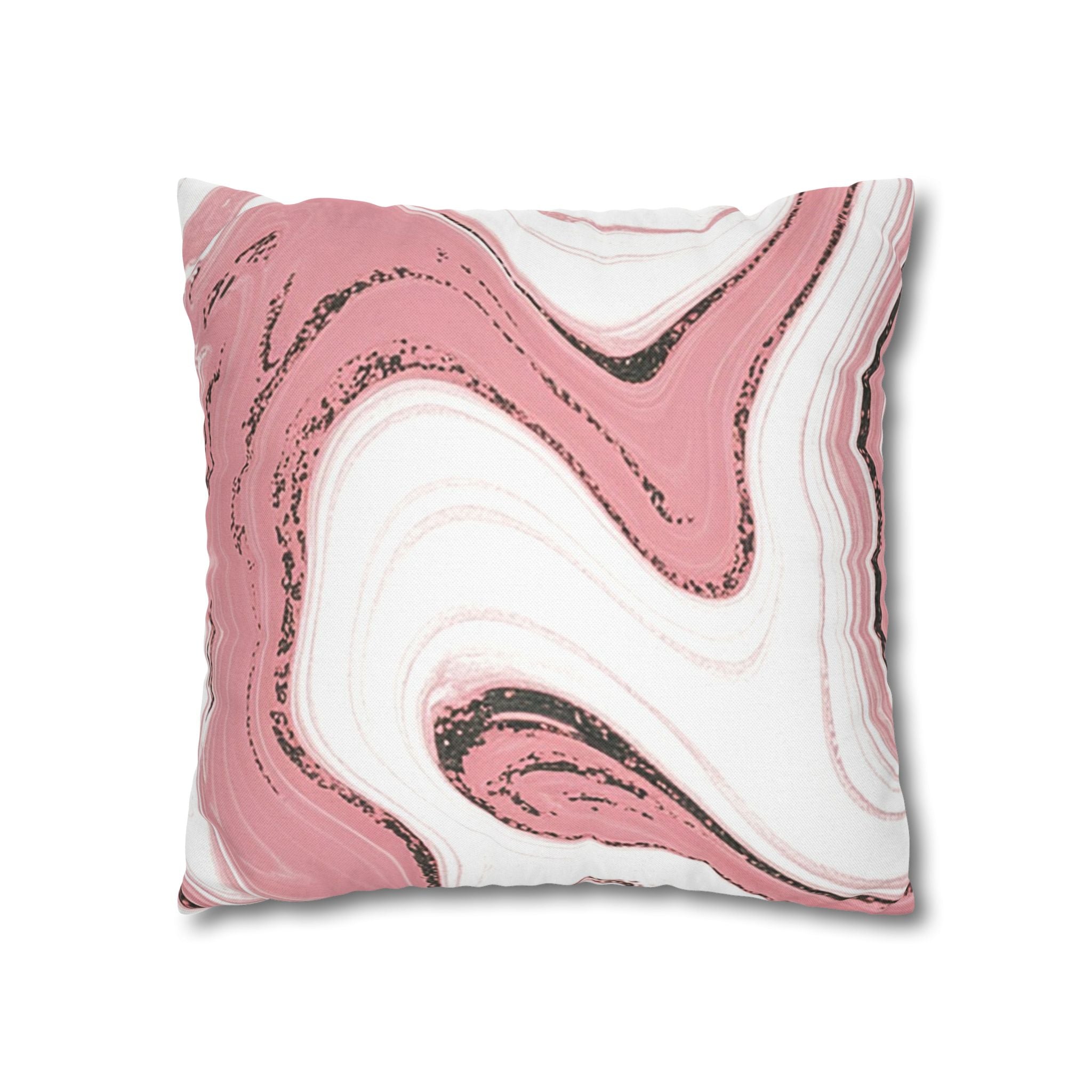Pink Black and White Marble Throw Pillow, Artsulli - Art is Long, Life is Short, Home Decor, , , , , , , 