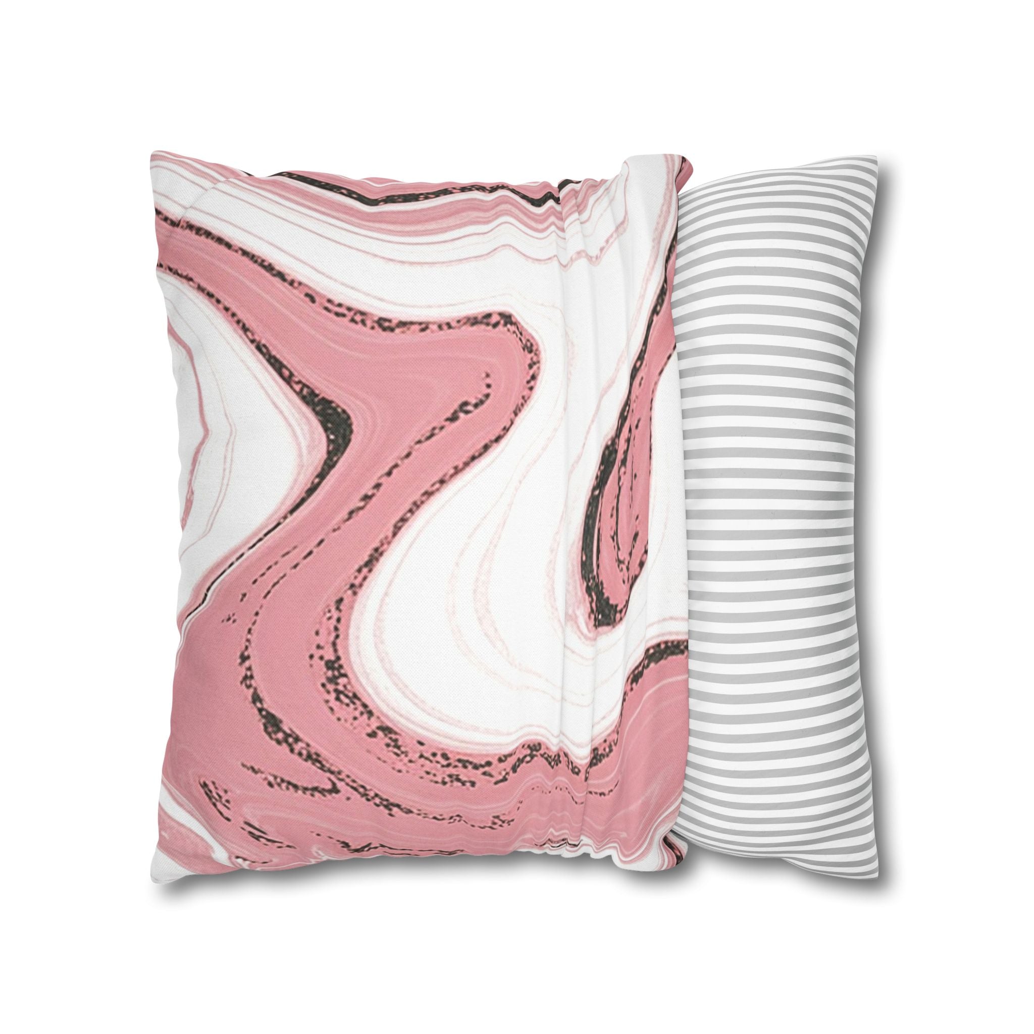 Pink Black and White Marble Throw Pillow, Artsulli - Art is Long, Life is Short, Home Decor, , , , , , , 