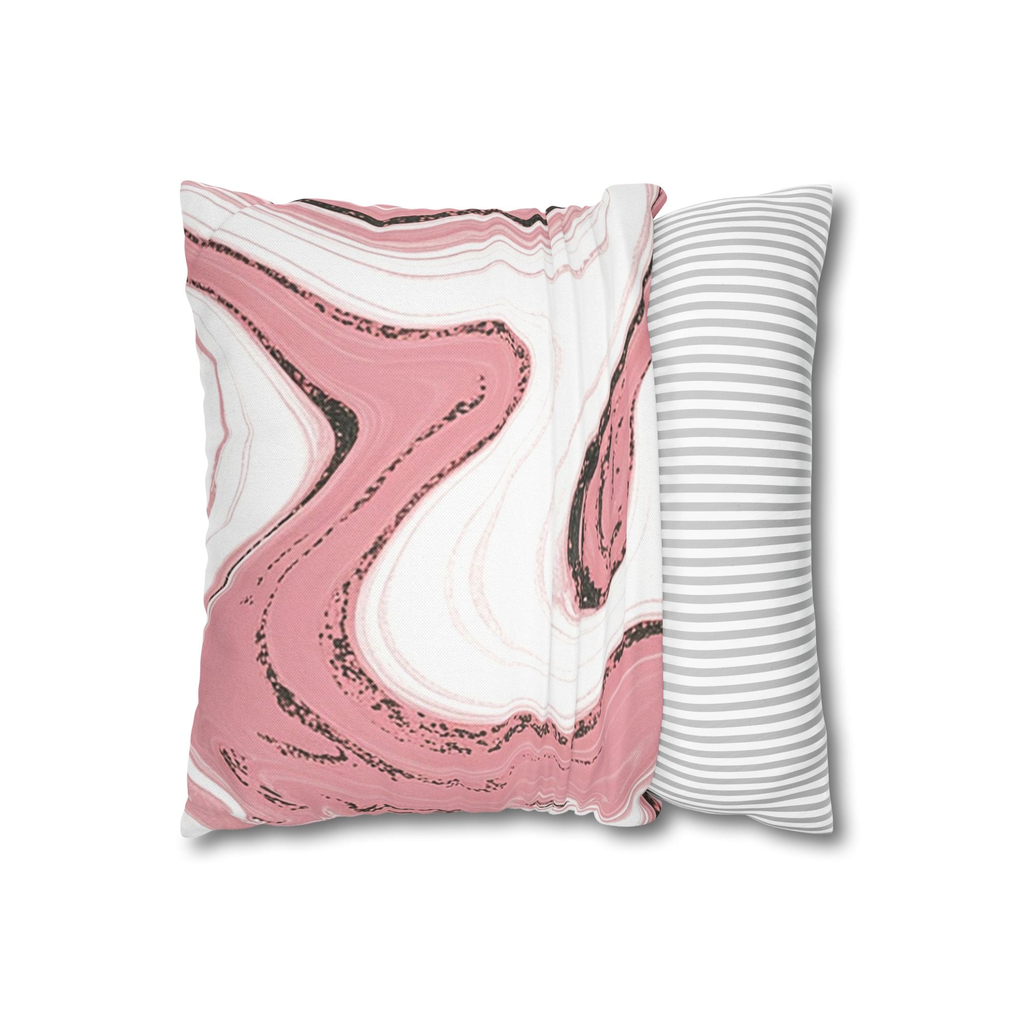 Pink Black and White Marble Throw Pillow, Artsulli - Art is Long, Life is Short, Home Decor, , , , , , , 