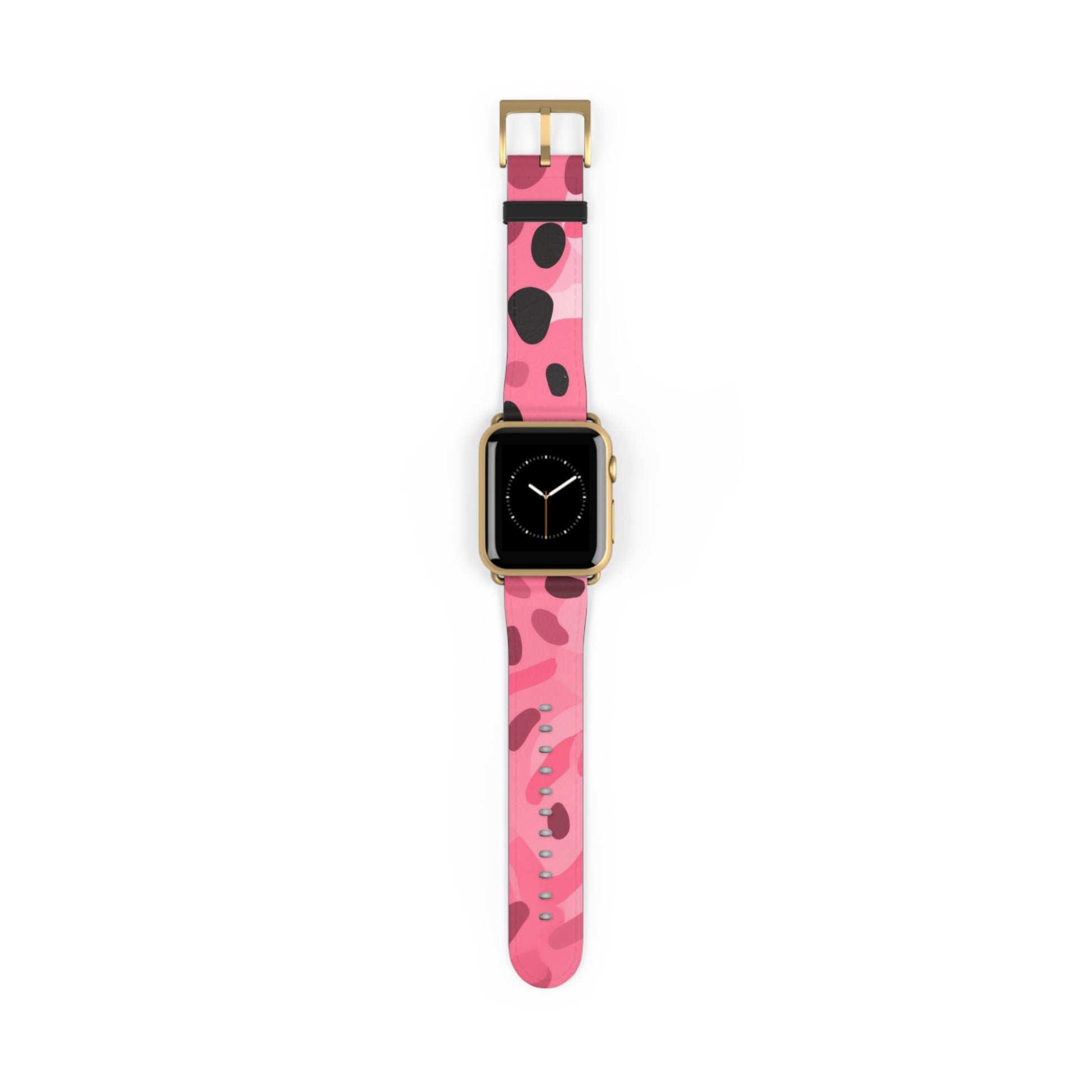 Pink Camouflage Apple Watch Band, Artsulli - Art is Long, Life is Short, Accessories, Size, 38 - 41 mm, Color, Gold Matte, , , 40584288413220275763