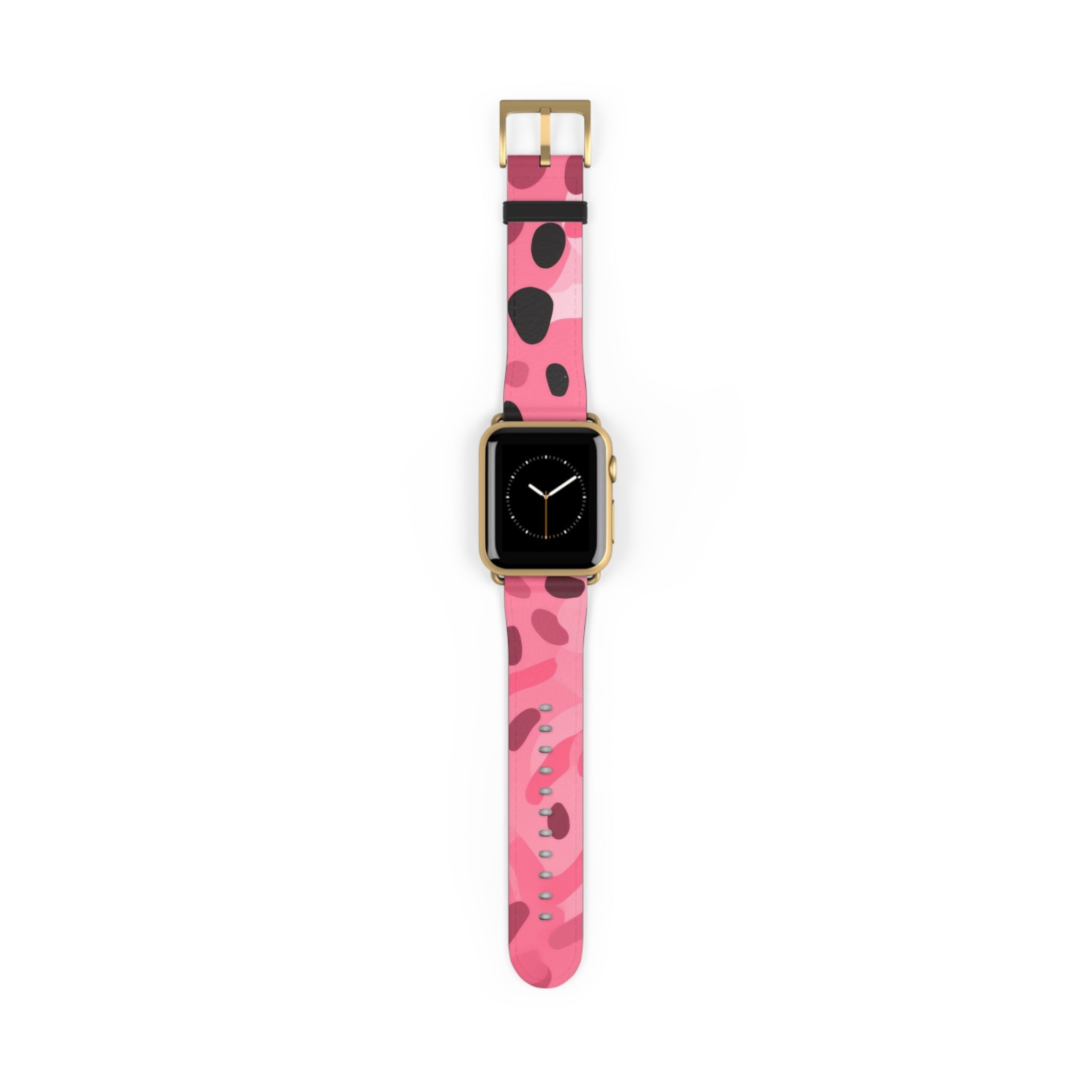 Pink Camouflage Apple Watch Band, Artsulli - Art is Long, Life is Short, Accessories, Size, 38 - 41 mm, Color, Gold Matte, , , 40584288413220275763
