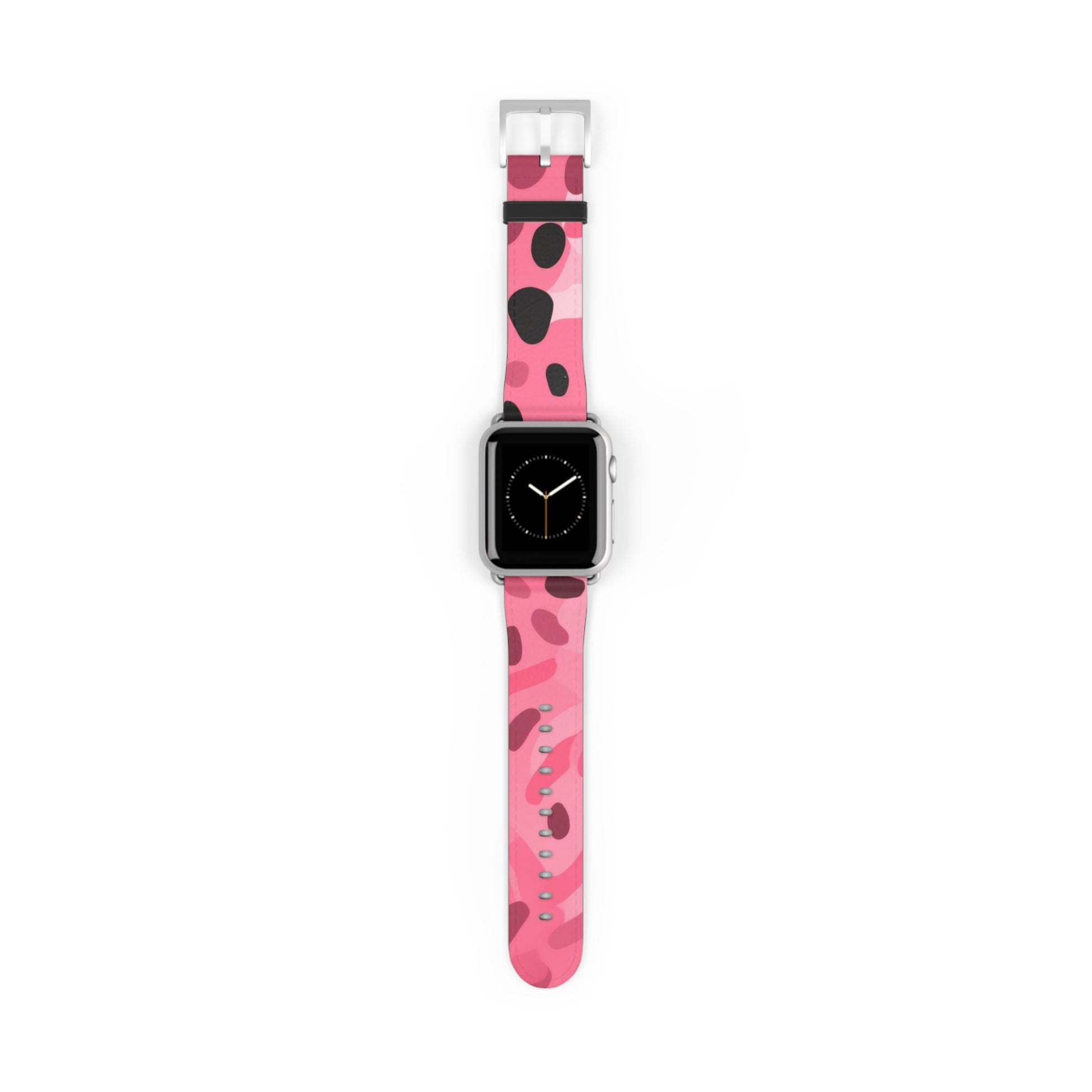 Pink Camouflage Apple Watch Band, Artsulli - Art is Long, Life is Short, Accessories, Size, 38 - 41 mm, Color, Silver Matte, , , 39394787318512046853
