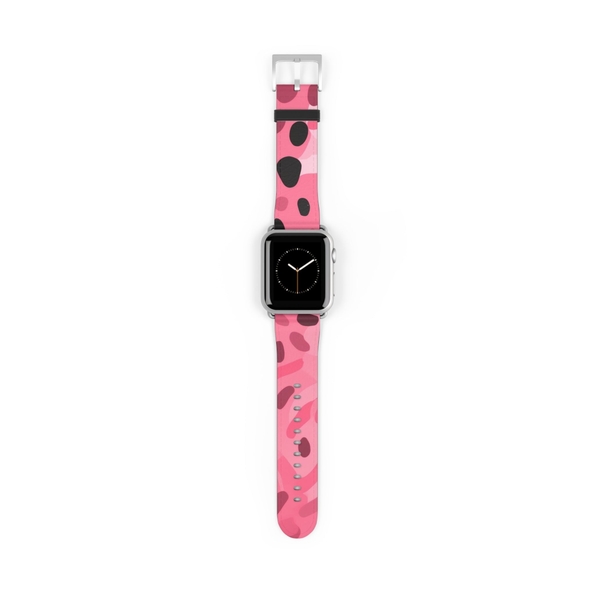 Pink Camouflage Apple Watch Band, Artsulli - Art is Long, Life is Short, Accessories, Size, 38 - 41 mm, Color, Silver Matte, , , 39394787318512046853