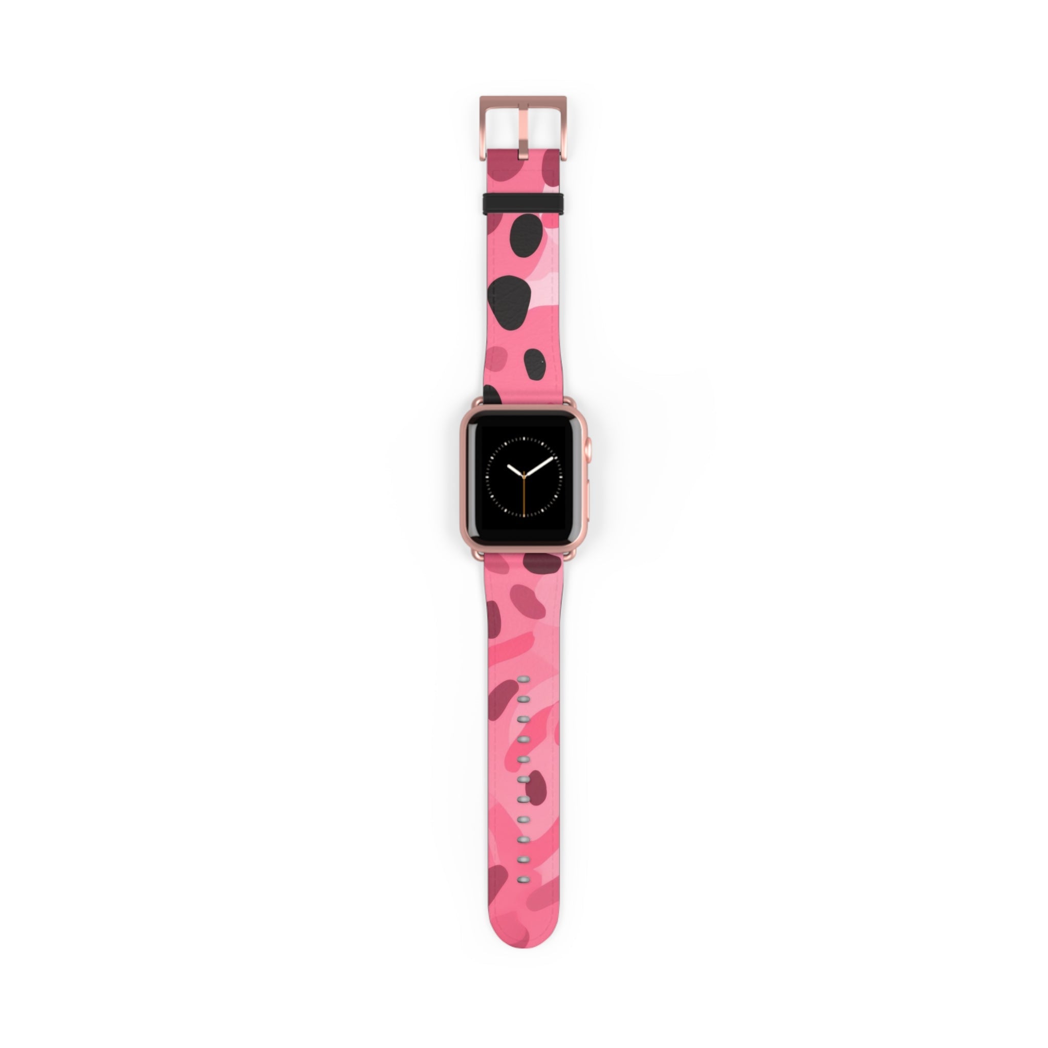 Pink Camouflage Apple Watch Band, Artsulli - Art is Long, Life is Short, Accessories, Size, 38 - 41 mm, Color, Rose Gold Matte, , , 11092825476021415717