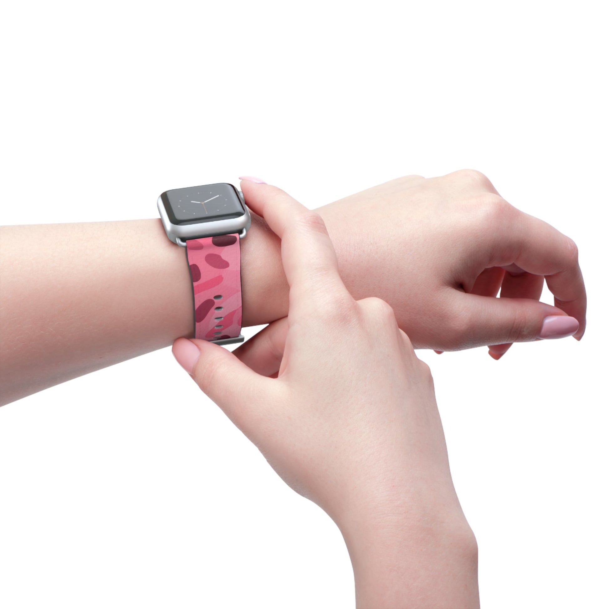 Pink Camouflage Apple Watch Band, Artsulli - Art is Long, Life is Short, Accessories, , , , , , , 