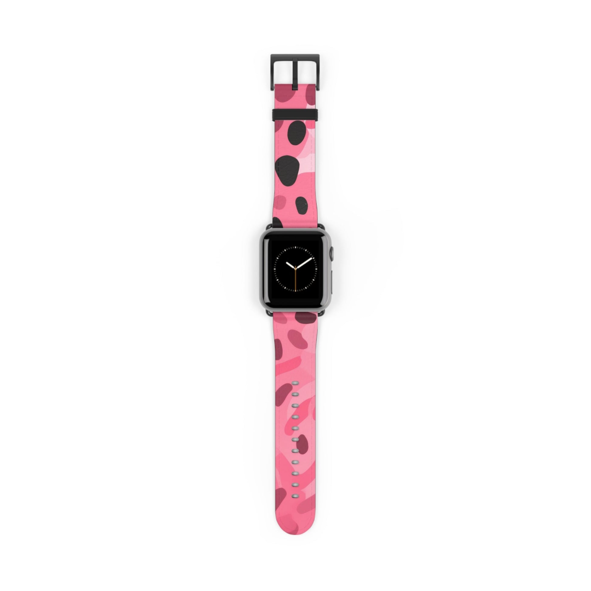 Pink Camouflage Apple Watch Band, Artsulli - Art is Long, Life is Short, Accessories, Size, 38 - 41 mm, Color, Black Matte, , , 21238536513096884213