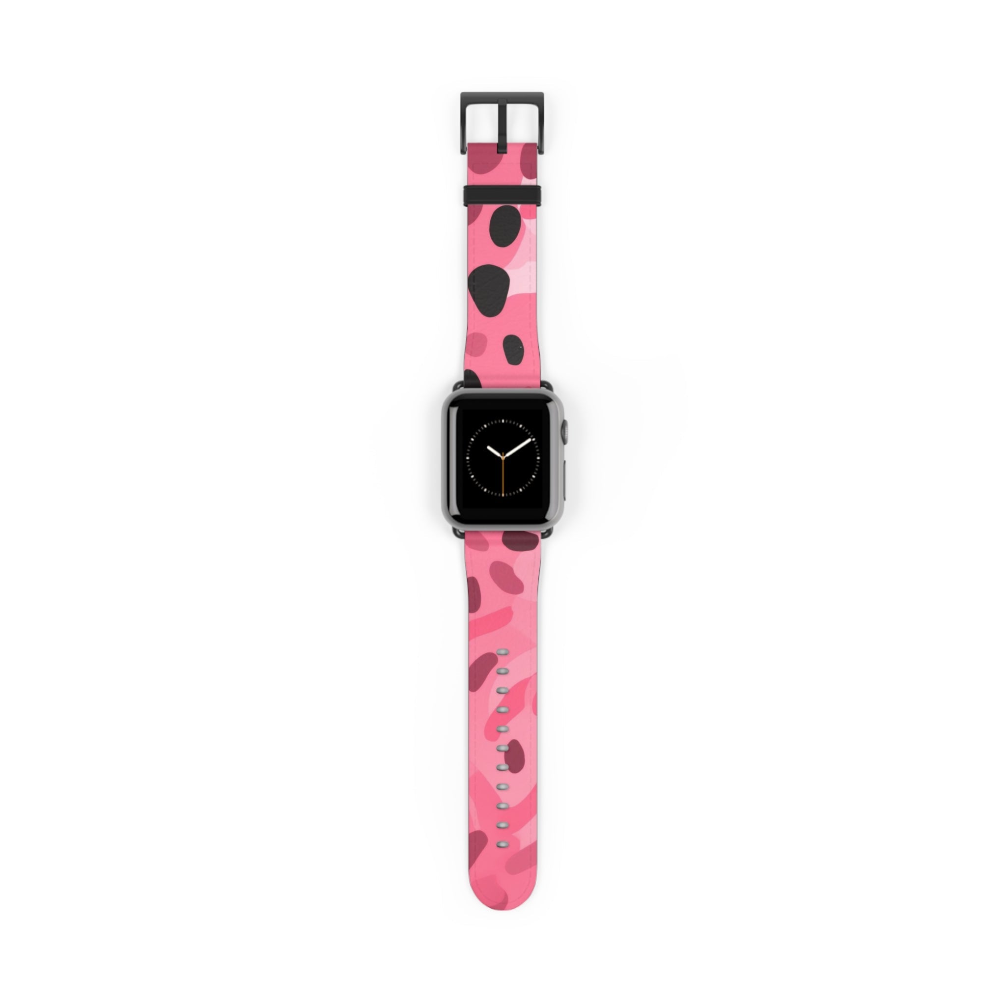 Pink Camouflage Apple Watch Band, Artsulli - Art is Long, Life is Short, Accessories, Size, 38 - 41 mm, Color, Black Matte, , , 21238536513096884213