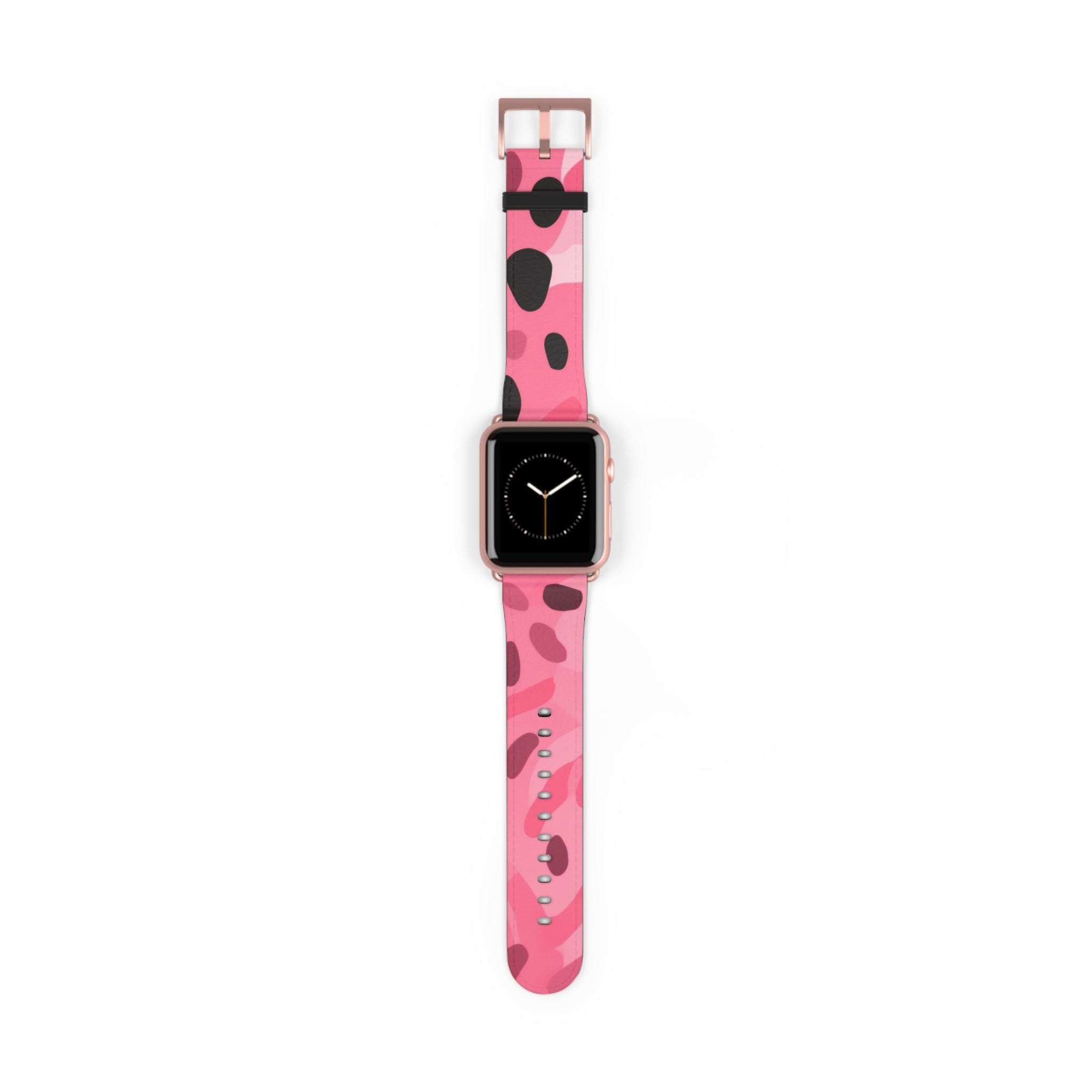 Pink Camouflage Apple Watch Band, Artsulli - Art is Long, Life is Short, Accessories, Size, 42 - 45 mm, Color, Rose Gold Matte, , , 19658677076969660606