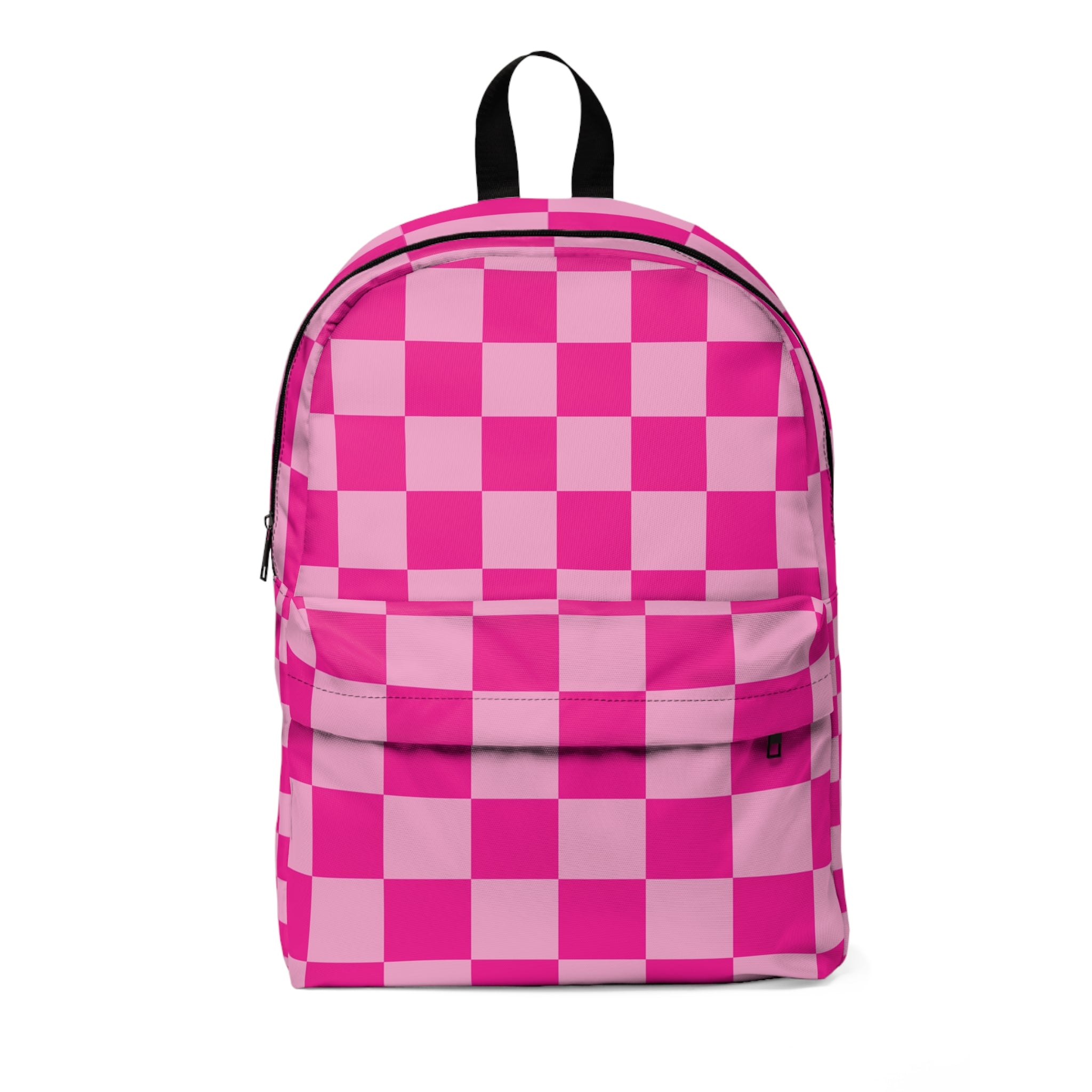Pink Checkerboard Backpack, Artsulli - Art is Long, Life is Short, Bags, Size, One size, , , , , 27738635720703760775