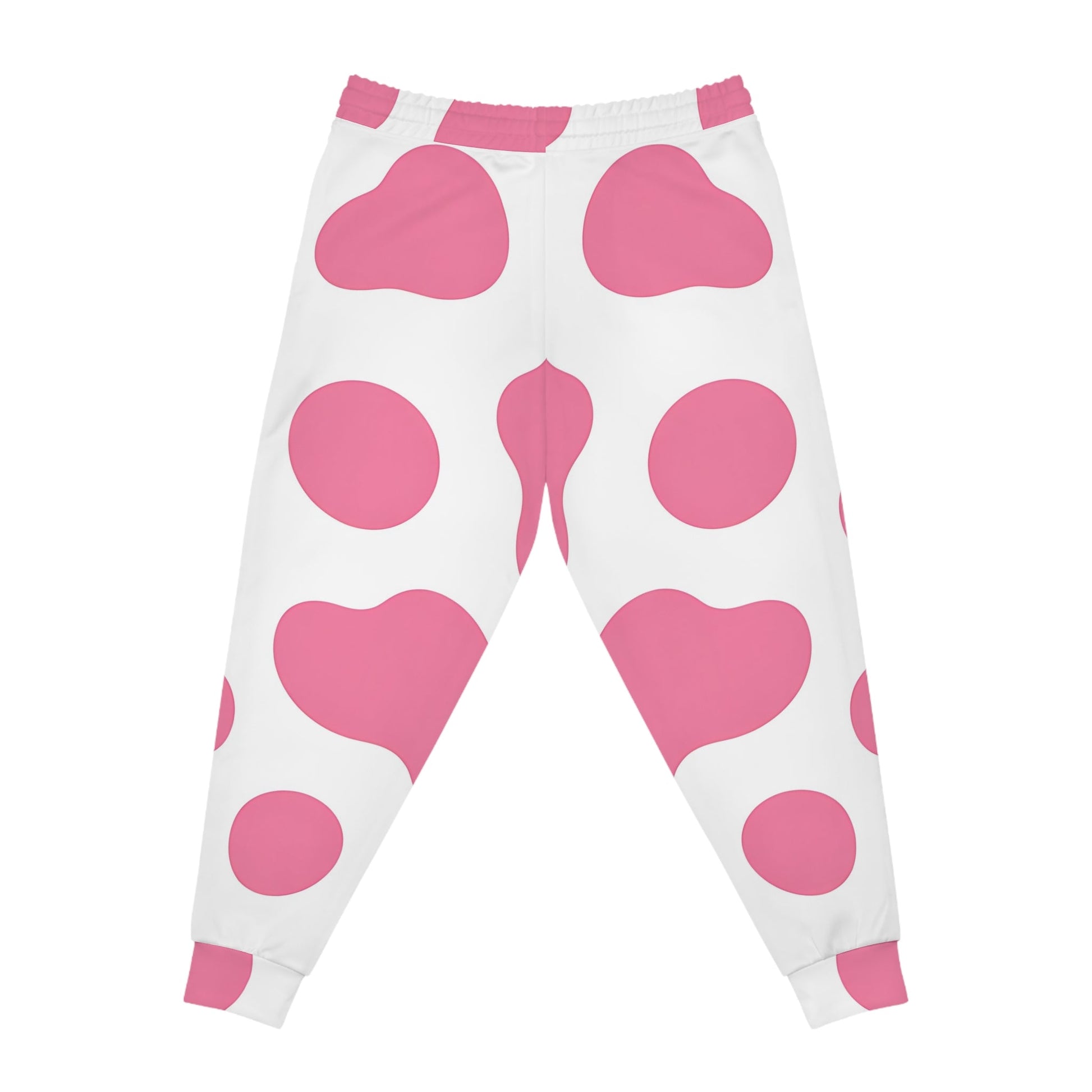Pink Cow Print Joggers, Artsulli - Art is Long, Life is Short, All Over Prints, , , , , , , 