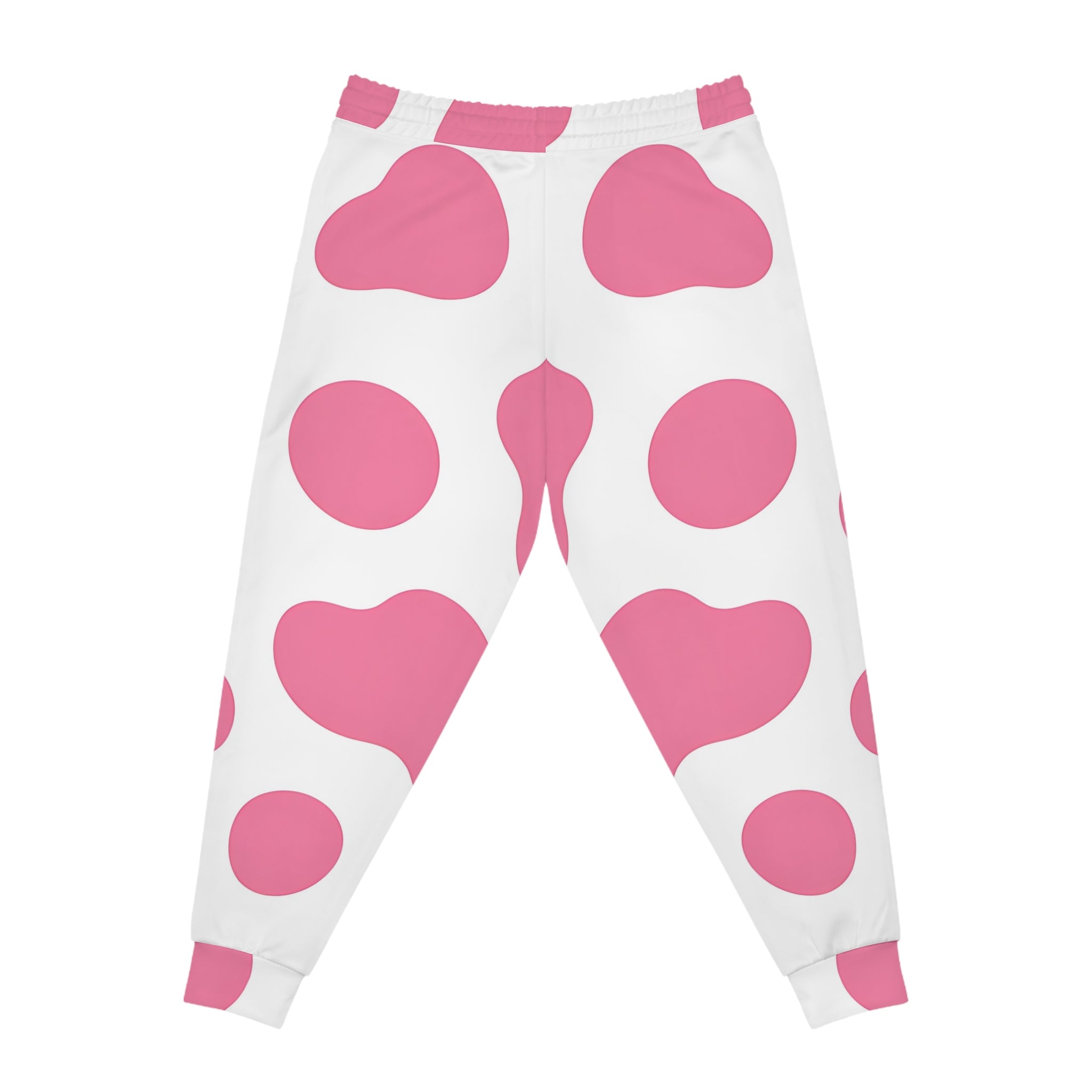 Pink Cow Print Joggers, Artsulli - Art is Long, Life is Short, All Over Prints, , , , , , , 