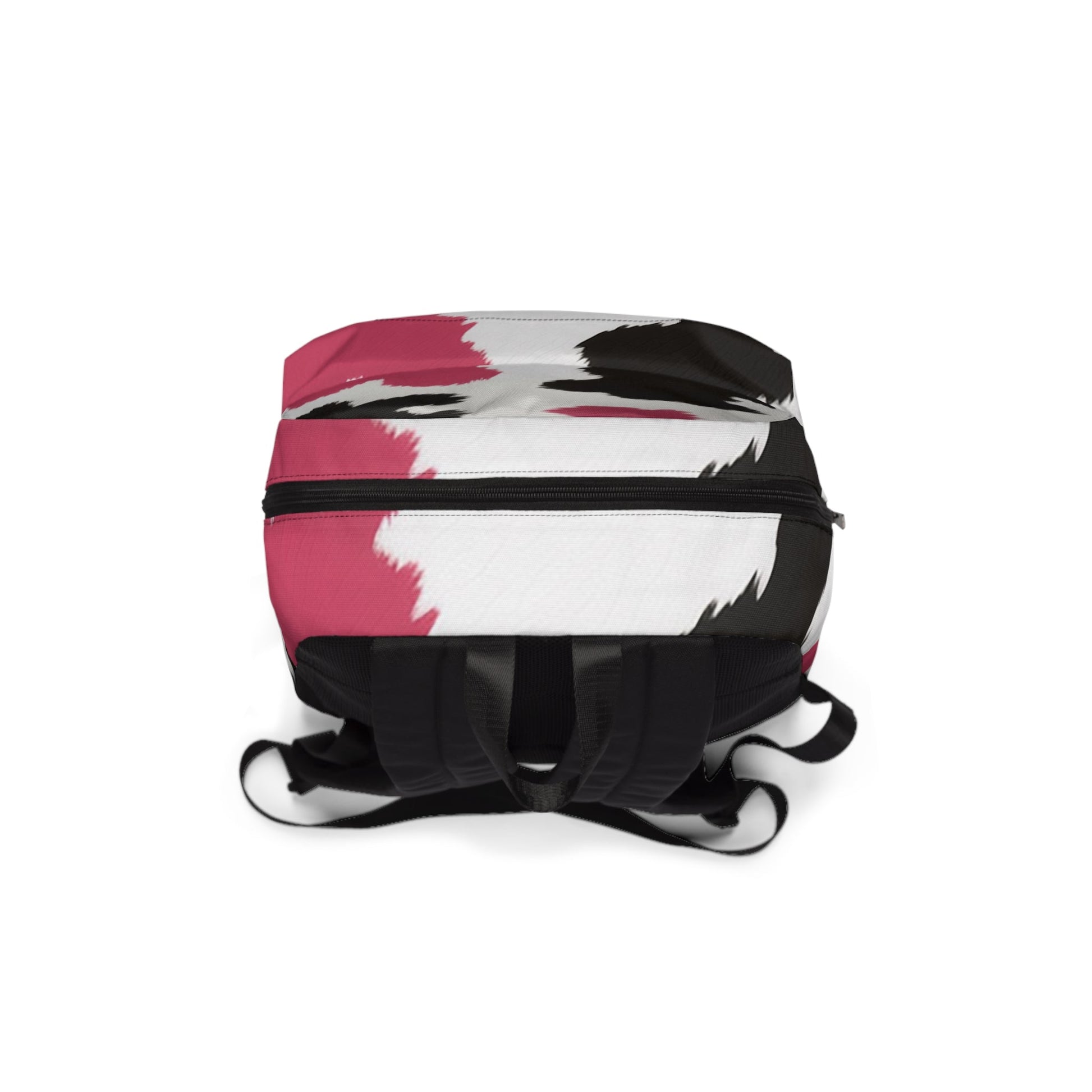 Pink Cowhide Pattern Backpack, Artsulli - Art is Long, Life is Short, Bags, , , , , , , 