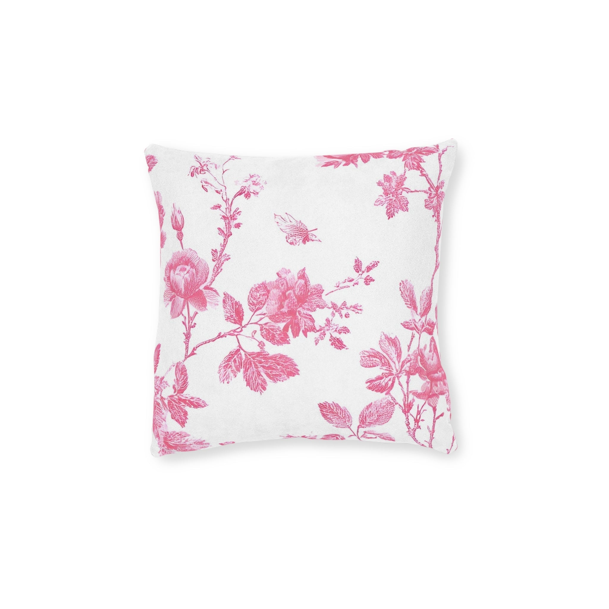 JAKKOUTTHEBXX Pink Floral Butterfly Toile Pillow 2025