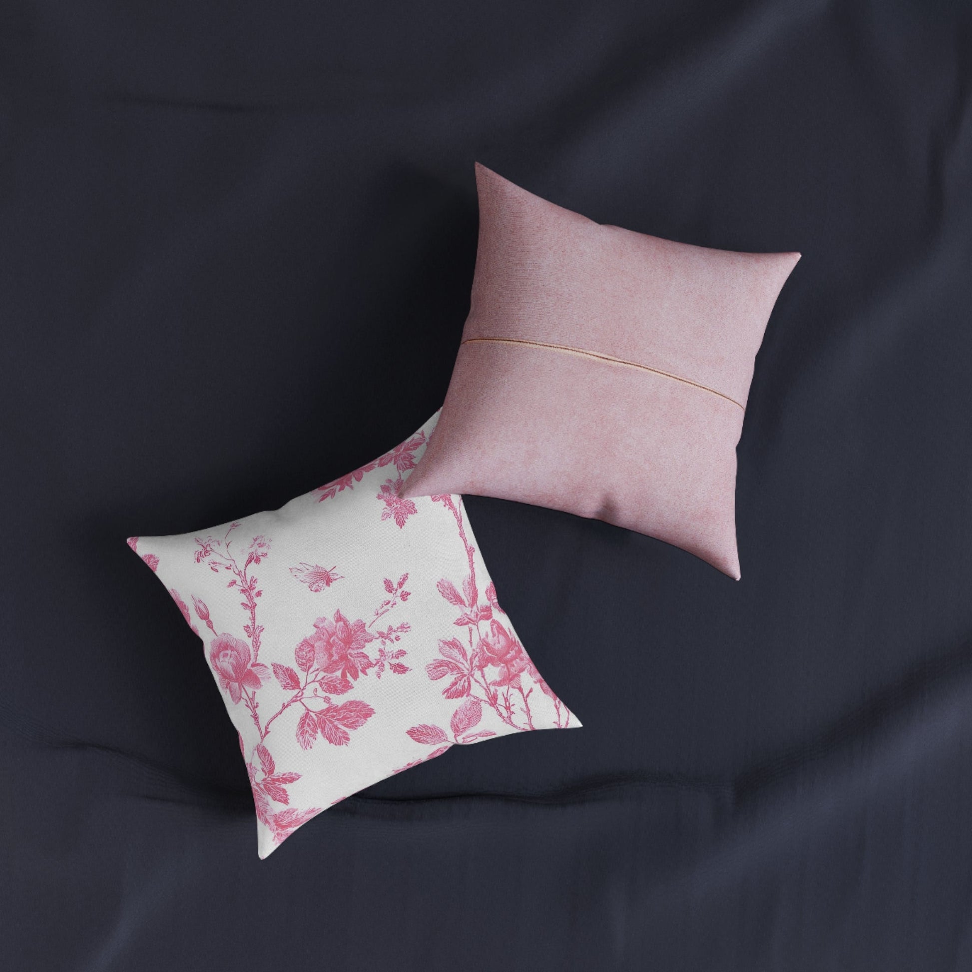 JAKKOUTTHEBXX Pink Floral Butterfly Toile Pillow 2025