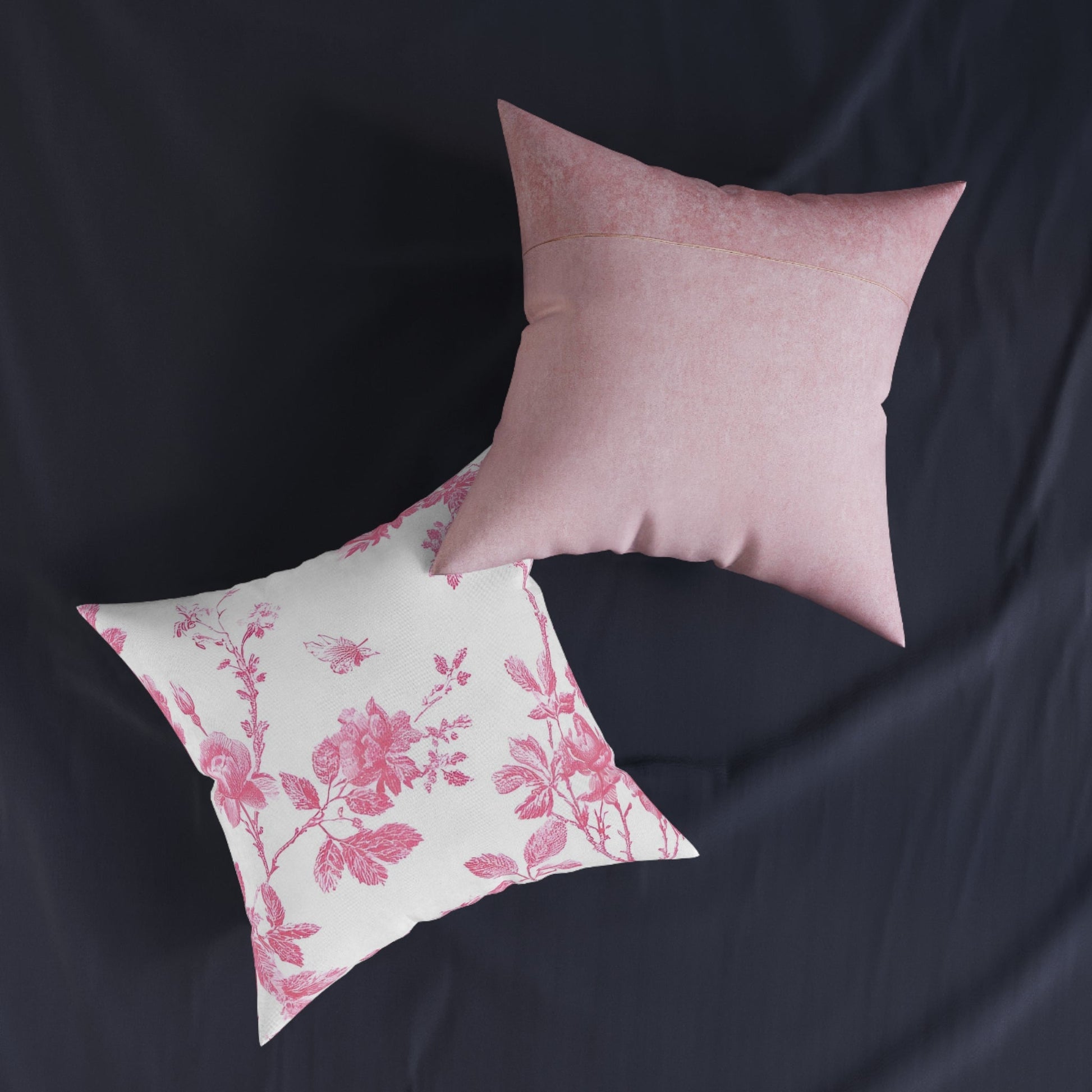 JAKKOUTTHEBXX Pink Floral Butterfly Toile Pillow 2025