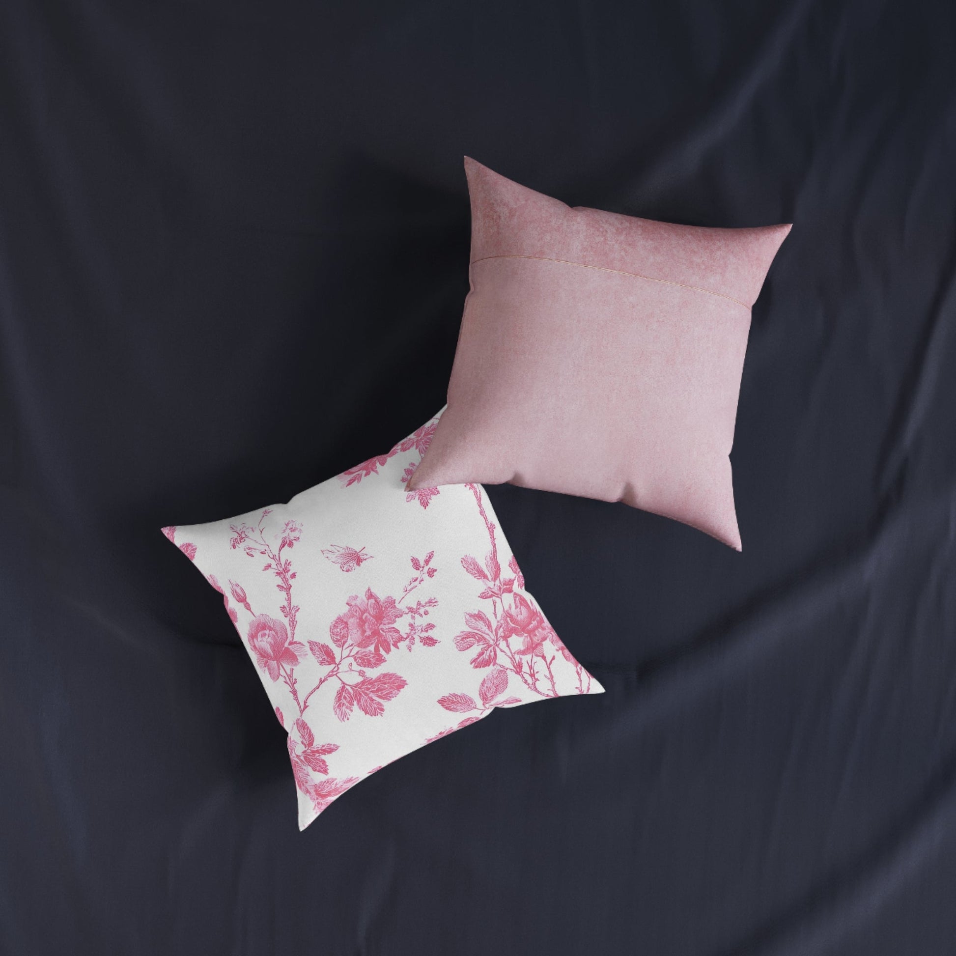 JAKKOUTTHEBXX Pink Floral Butterfly Toile Pillow 2025