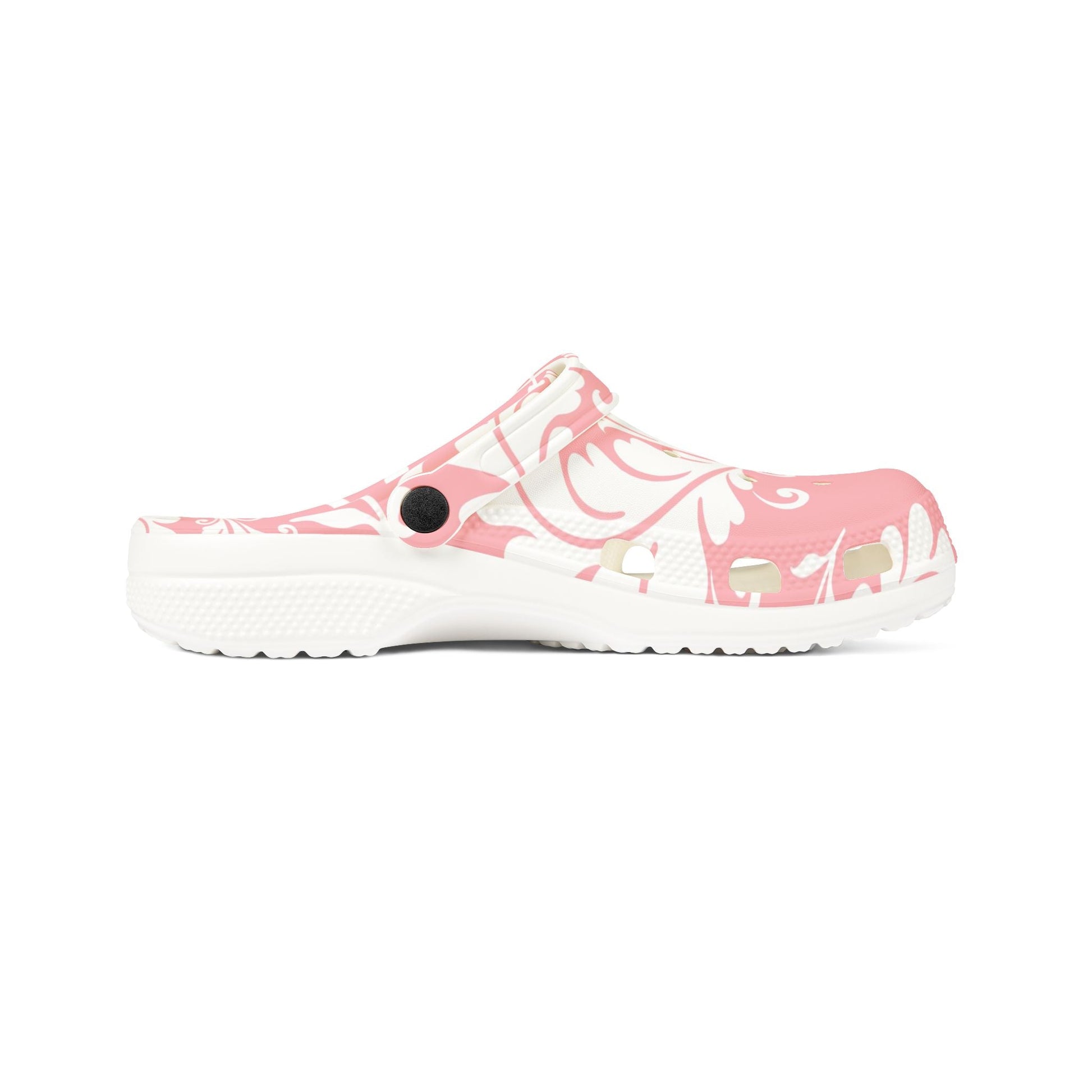 Pink Floral EVA Foam Comfort Clogs, Artsulli - Art is Long, Life is Short, Shoes, , , , , , , 