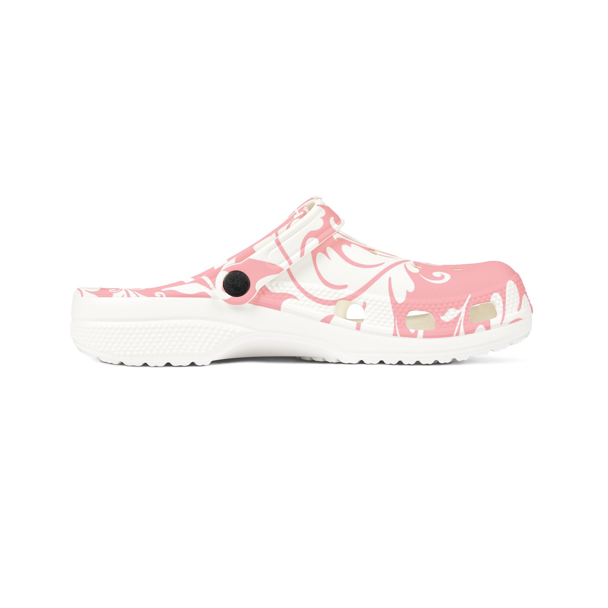 Pink Floral EVA Foam Comfort Clogs, Artsulli - Art is Long, Life is Short, Shoes, , , , , , , 