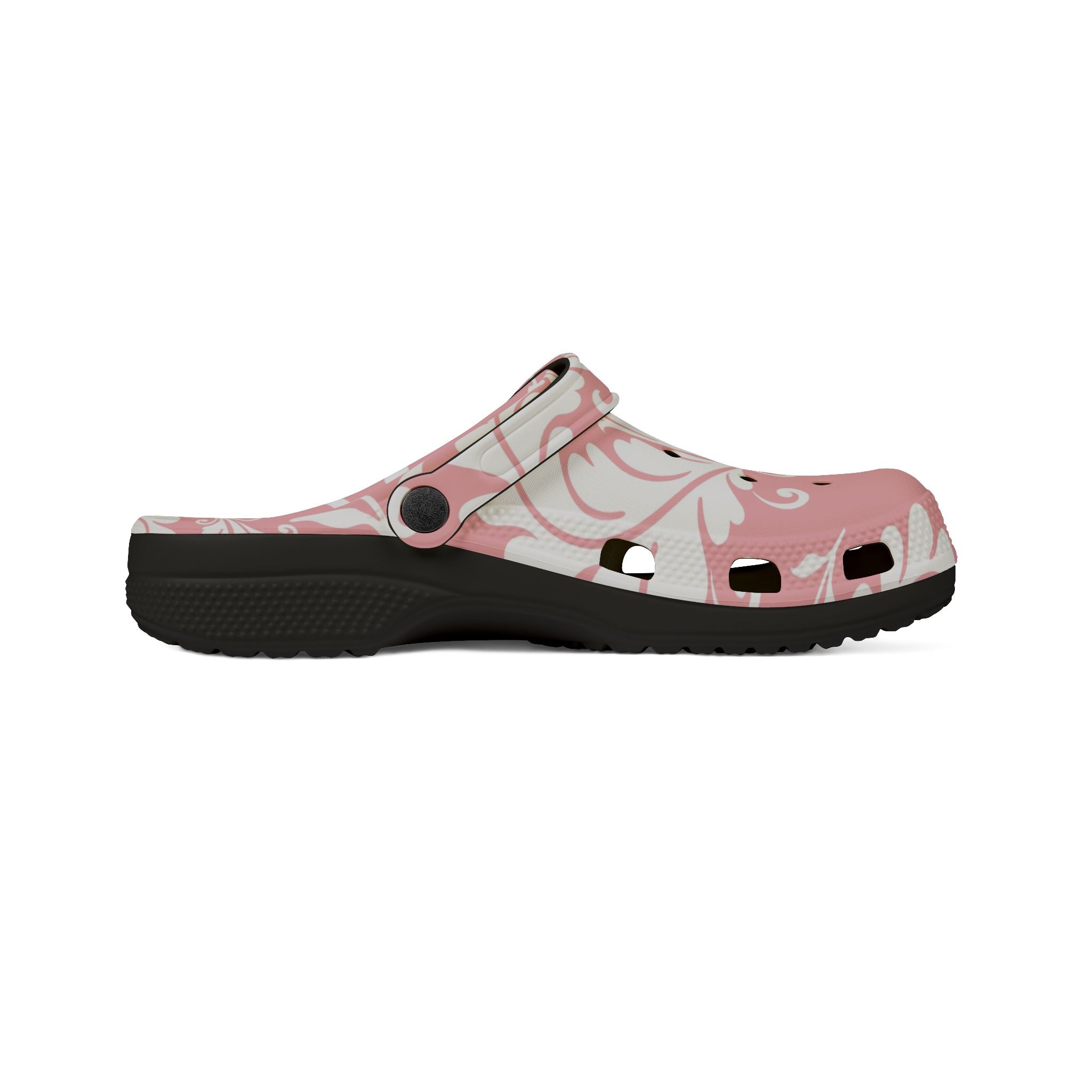 Pink Floral EVA Foam Comfort Clogs, Artsulli - Art is Long, Life is Short, Shoes, , , , , , , 
