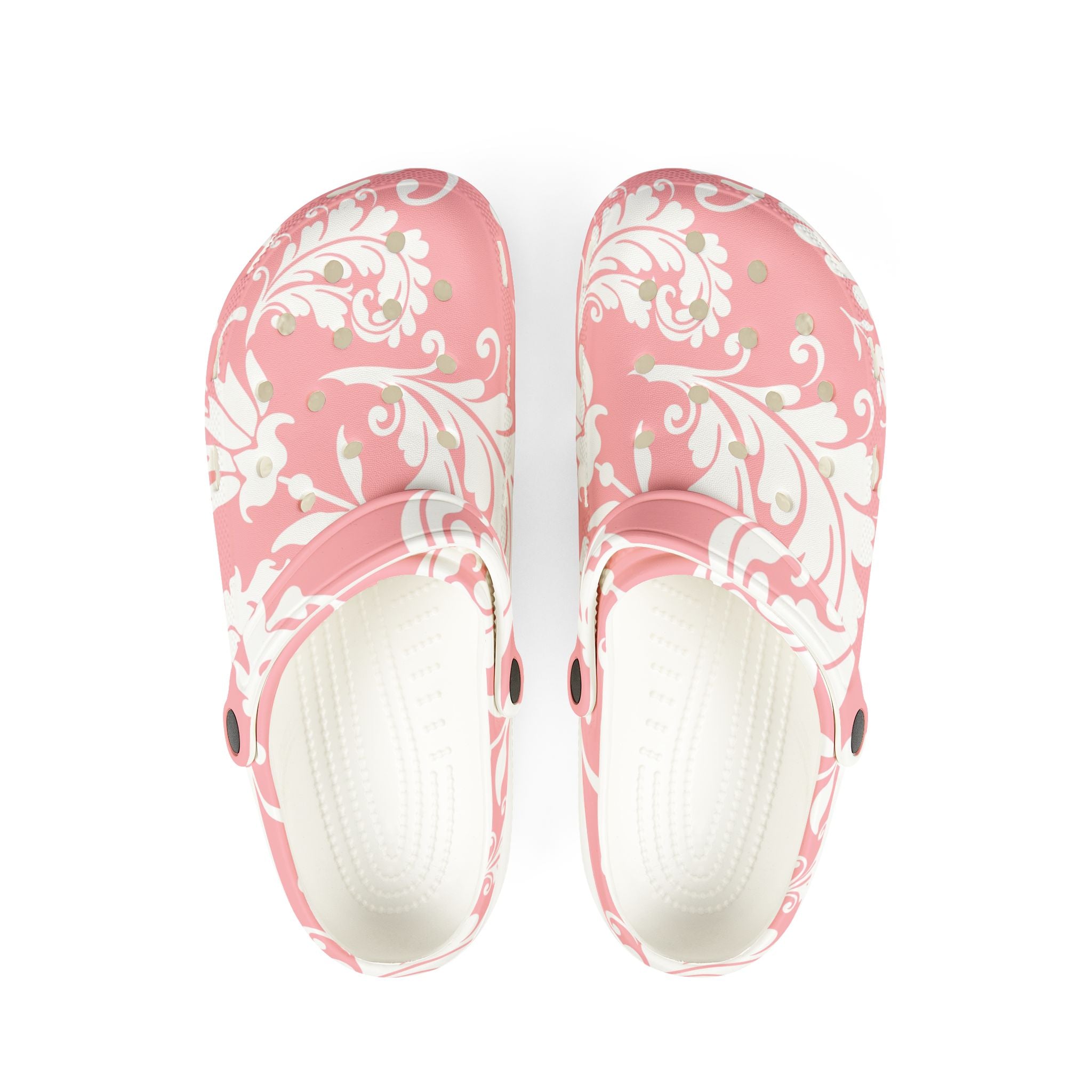 Pink Floral EVA Foam Comfort Clogs, Artsulli - Art is Long, Life is Short, Shoes, Size, US 6 (Women's), Color, White, , , 25094521872962205767