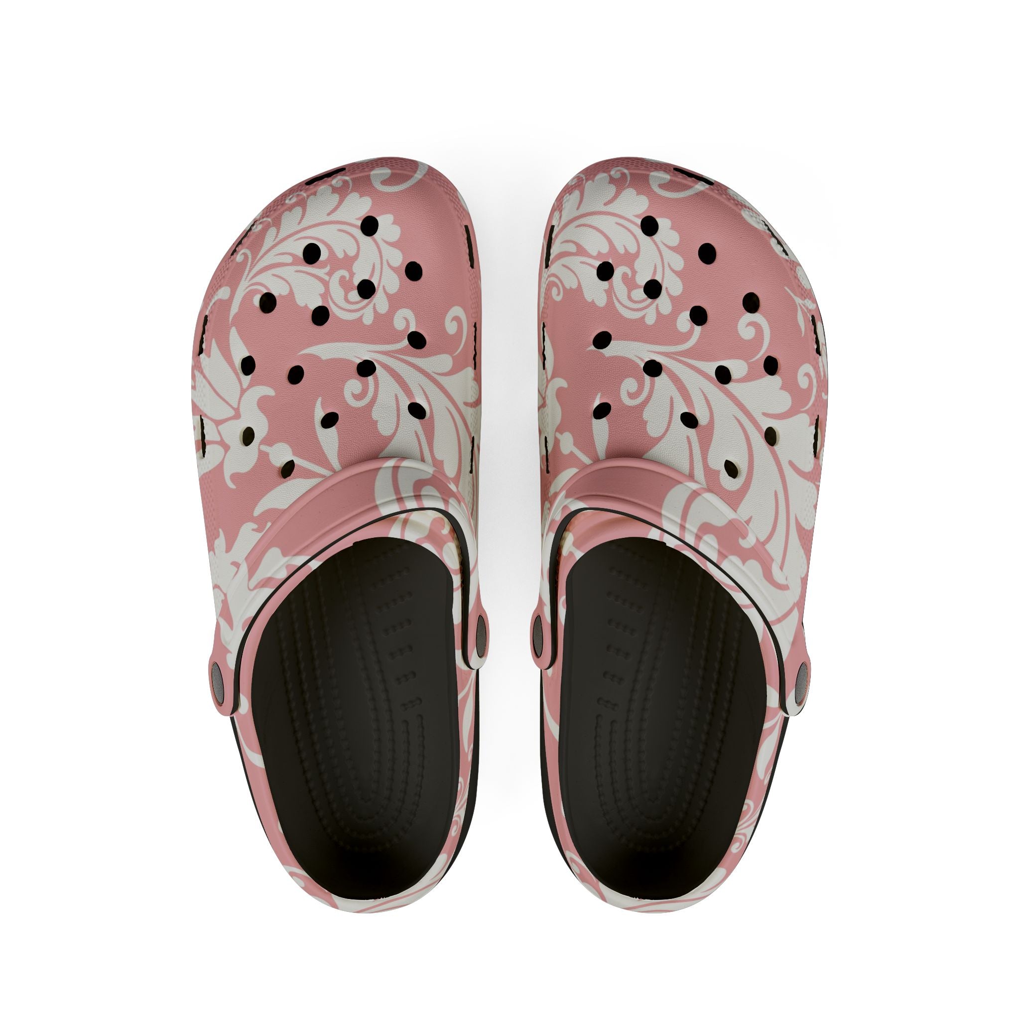 Pink Floral EVA Foam Comfort Clogs, Artsulli - Art is Long, Life is Short, Shoes, Size, US 6 (Women's), Color, Black, , , 14839279399749392465