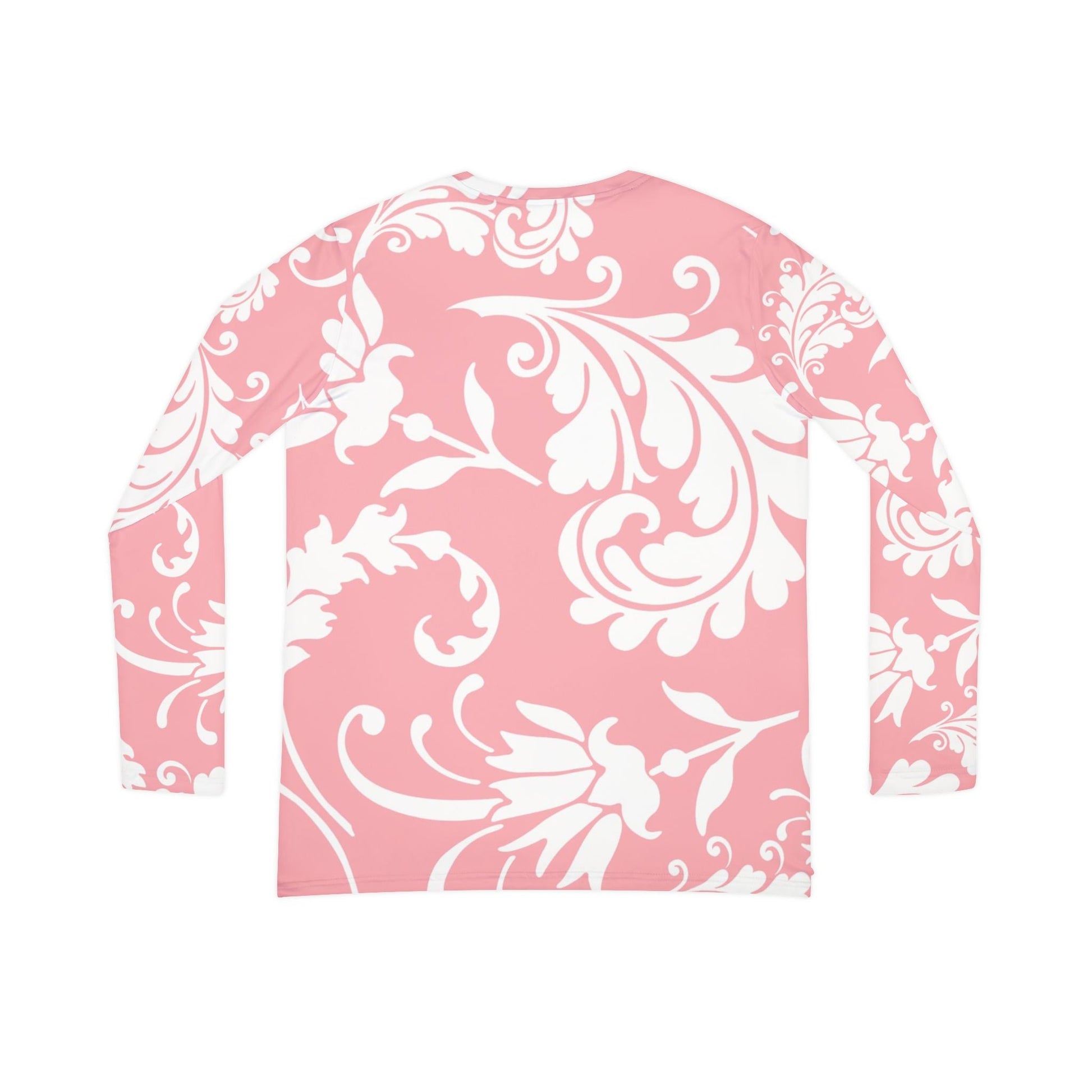 Pink Floral Long Sleeve V-Neck Top, Artsulli - Art is Long, Life is Short, All Over Prints, , , , , , , 