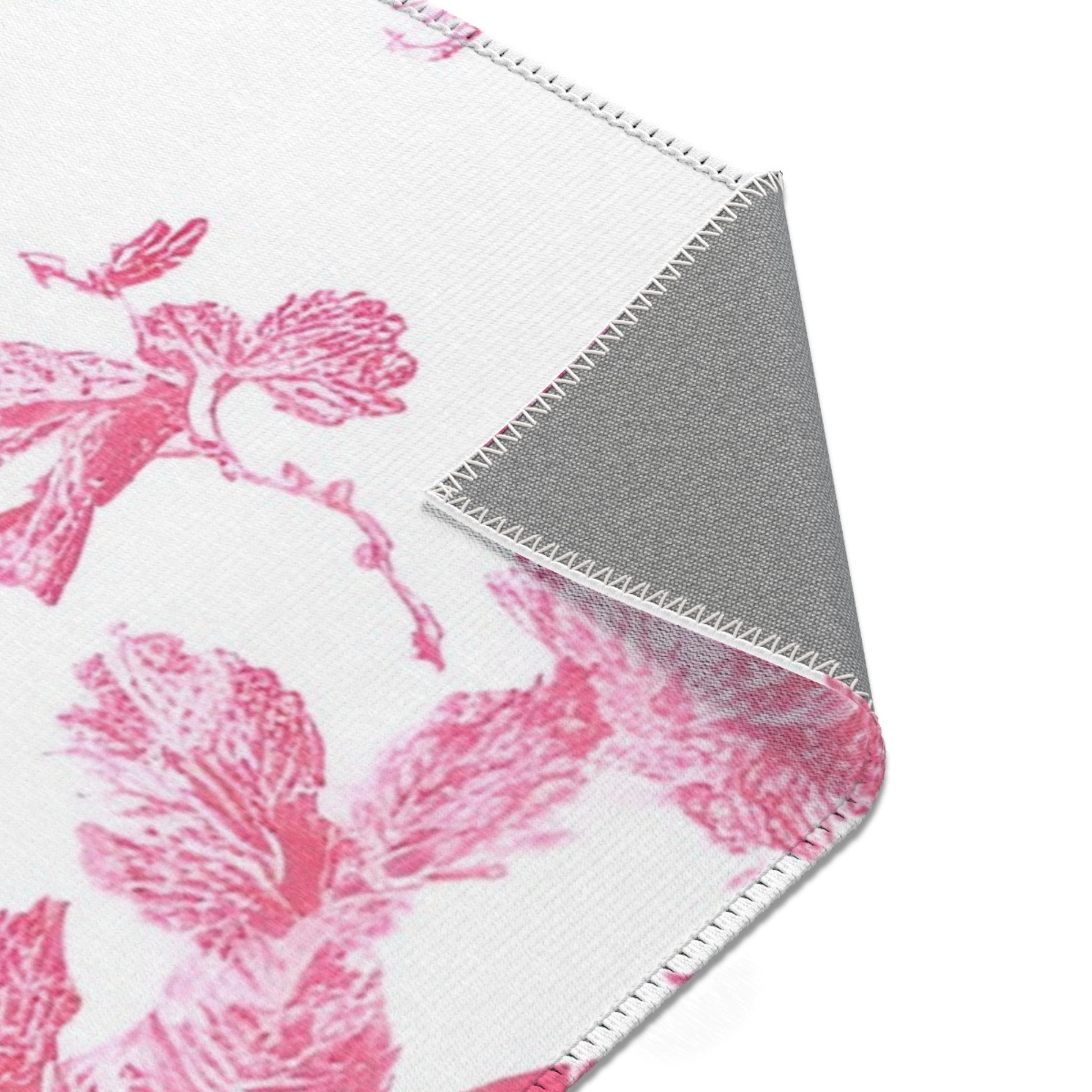 Pink Floral Toile Area Rug, Artsulli - Art is Long, Life is Short, Home Decor, , , , , , , 