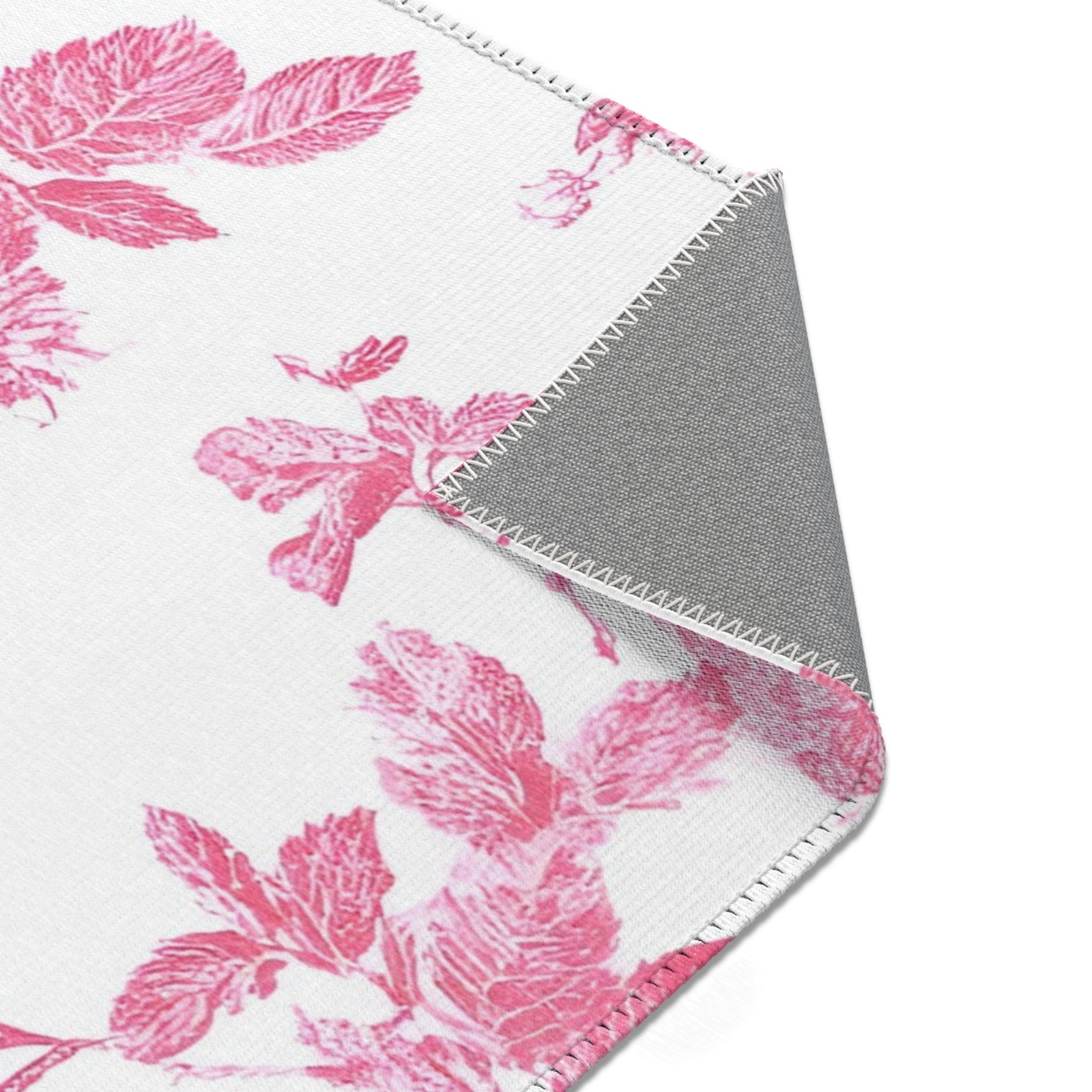 Pink Floral Toile Area Rug, Artsulli - Art is Long, Life is Short, Home Decor, , , , , , , 