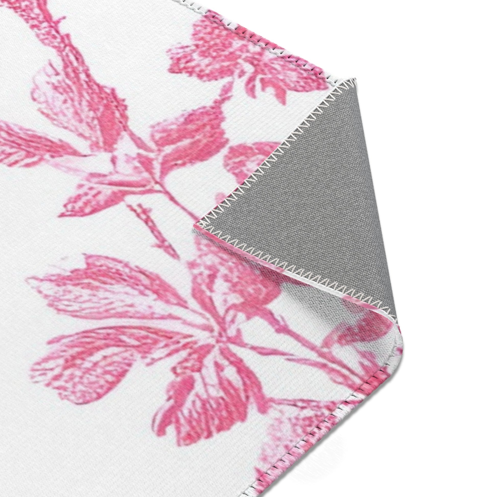 Pink Floral Toile Area Rug, Artsulli - Art is Long, Life is Short, Home Decor, , , , , , , 